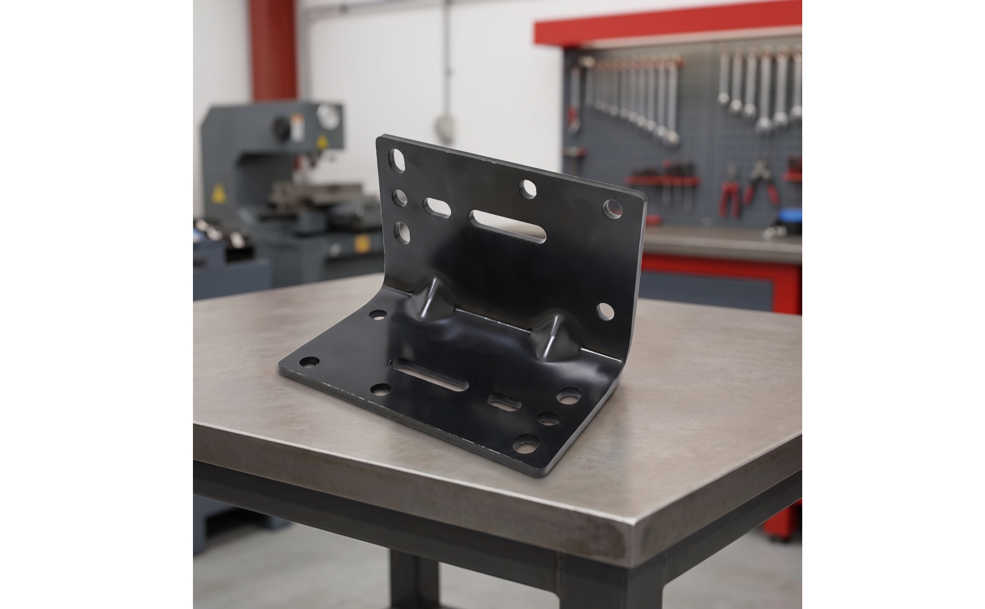 Winch Mounting Bracket Heavy-Duty Winch Bracket Steel for Workshop, Mechanics