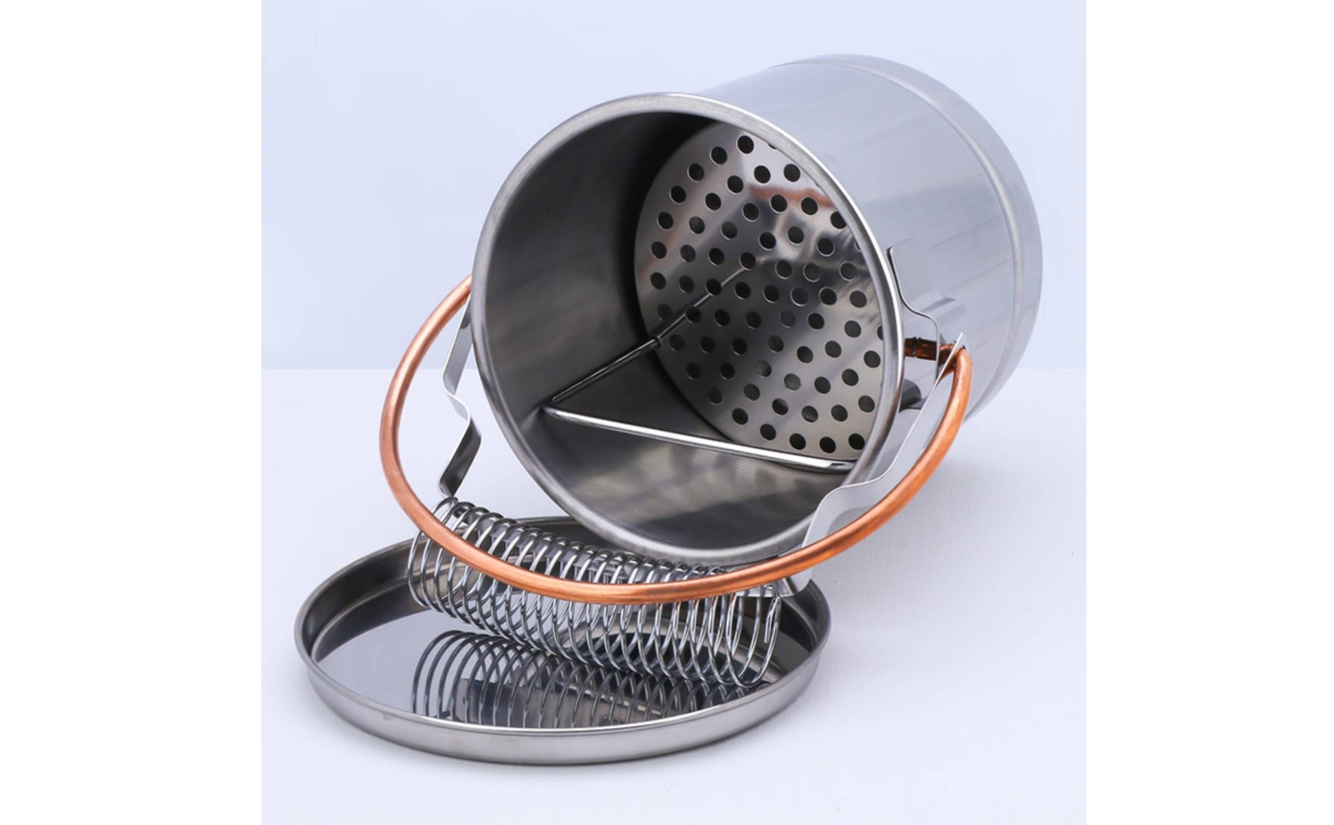 Paint Brush Washing Container Stainless Steel Brush Washing Container With