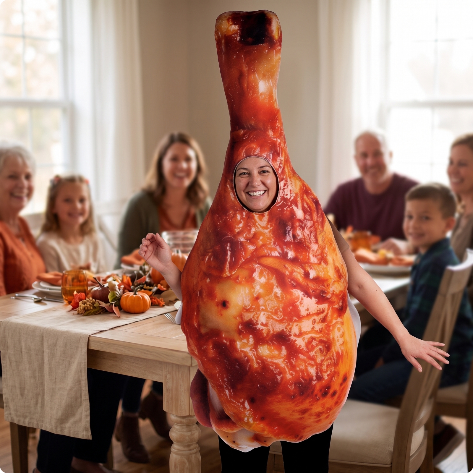 Turkey Costume Novelty Turkey Suit Funny for Thanksgiving Parties, Photo Shoots
