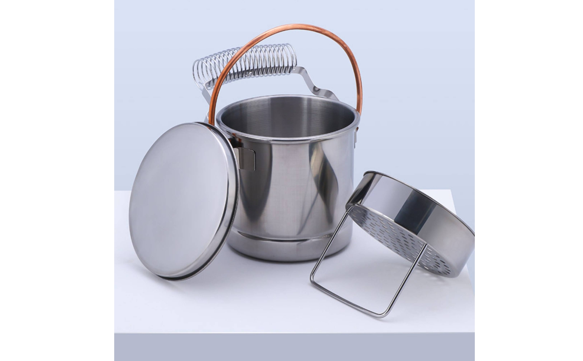 Paint Brush Washing Container Stainless Steel Brush Washing Container With