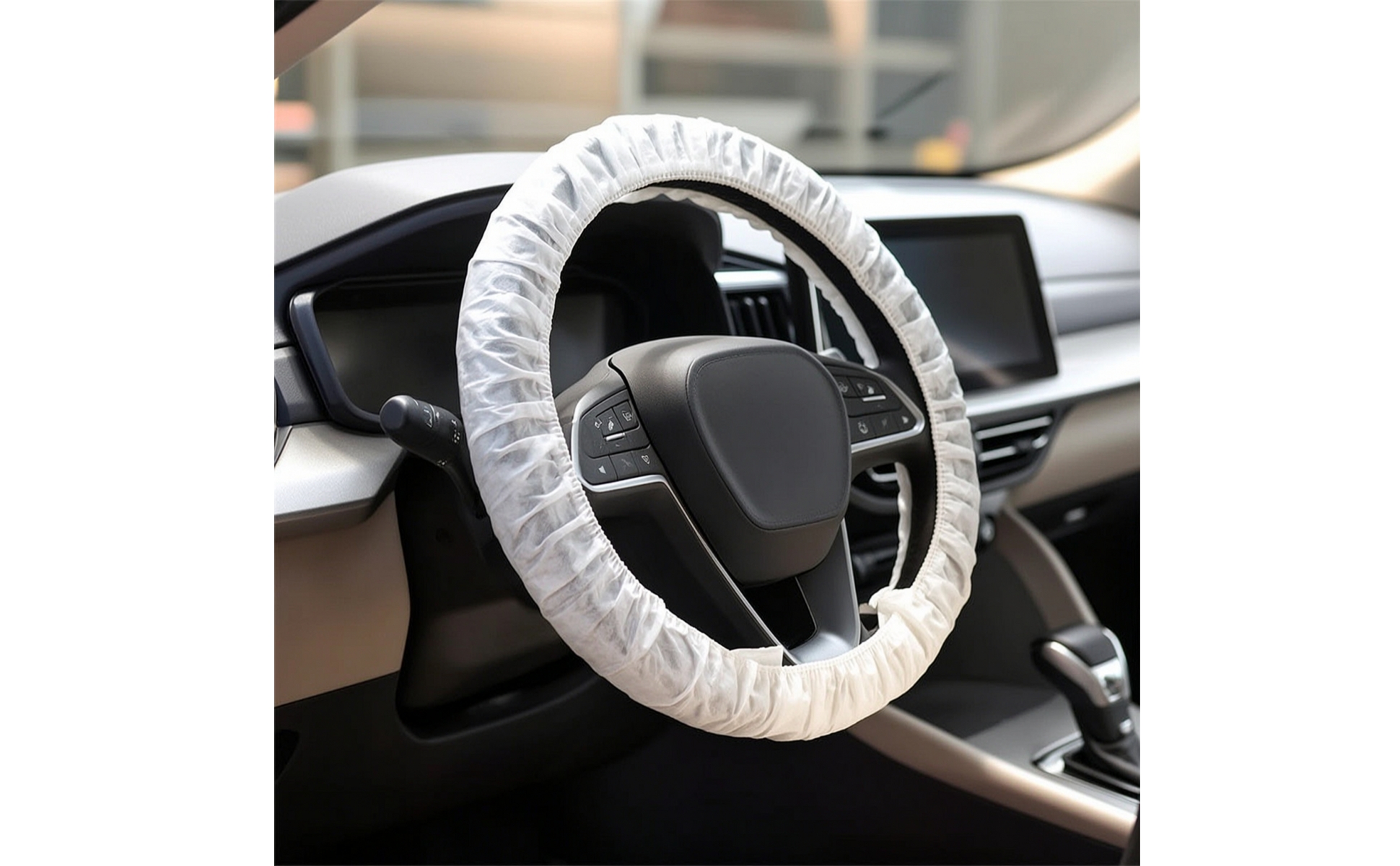 Car Accessory Nonwoven Disposable Steering Wheel Cover Dust-Resistant
