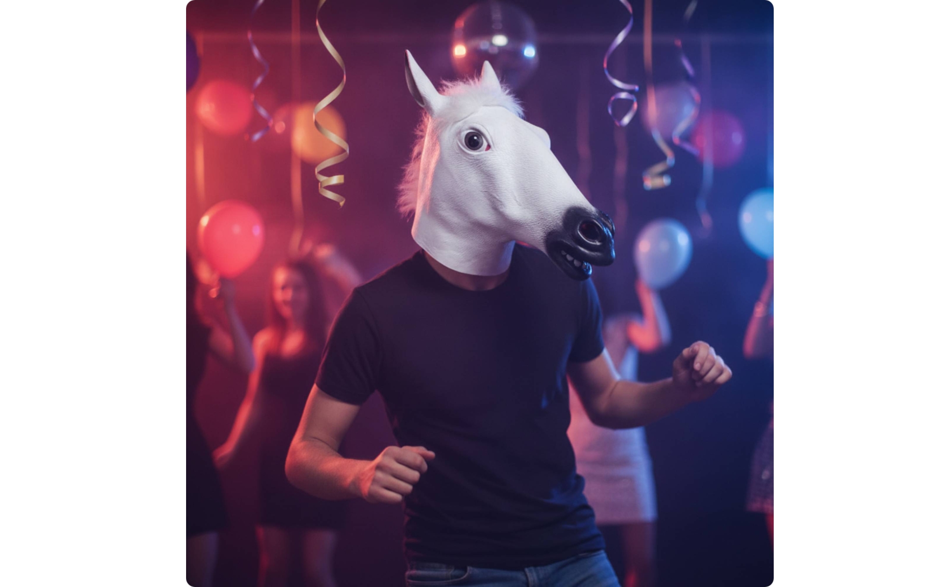 Latex Animal Full Head Mask Breathable Animal Full Head Mask Pull-on for Cosplay
