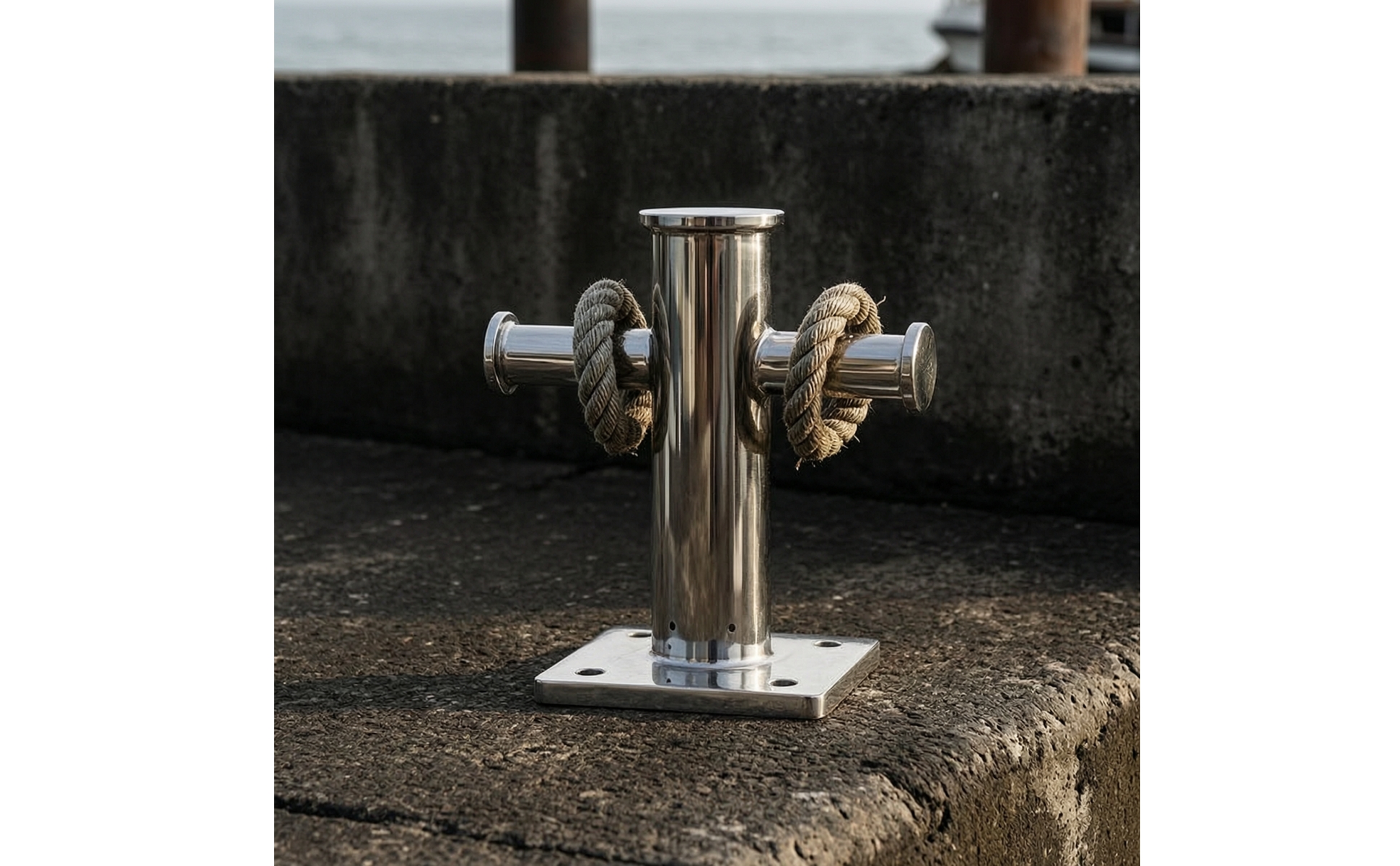 Mooring Bollard 316 Stainless Steel Dock Bollard Resistant for Marinas