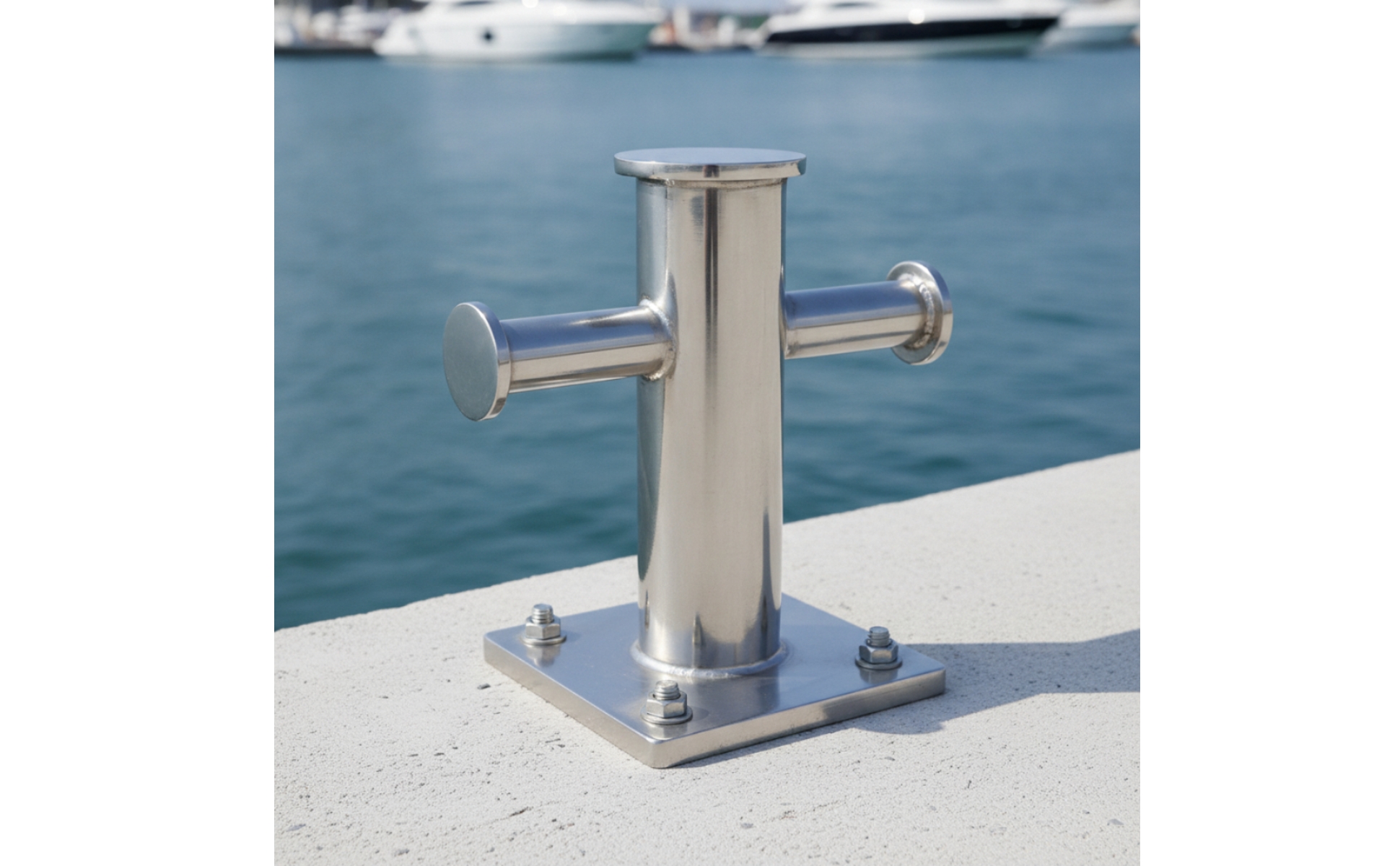 Mooring Bollard 316 Stainless Steel Dock Bollard Resistant for Marinas