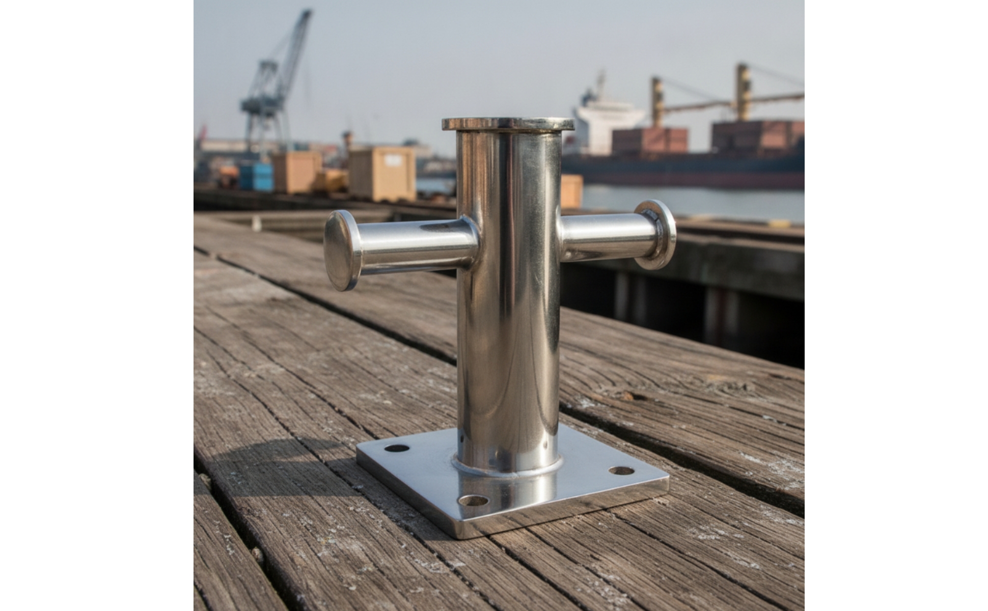 Mooring Bollard 316 Stainless Steel Dock Bollard Resistant for Marinas