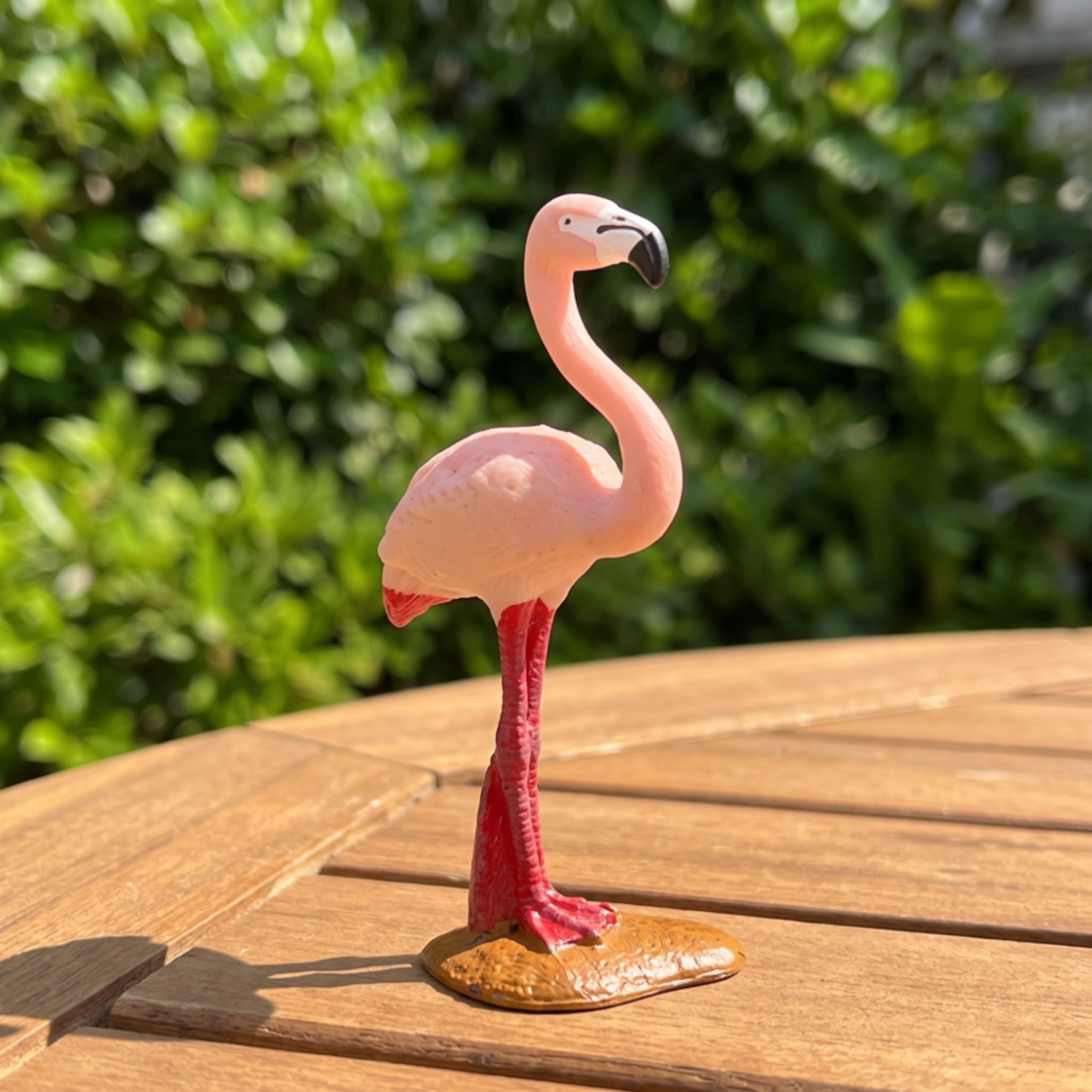 Flamingo Figurine Standing Animal Sculpture Detailed for Shelf, Display Cabinet - Produktbild 2