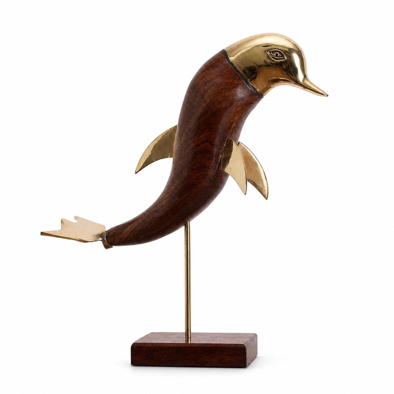 Delfinfigur Aus Holz Nautisch Delfinfigur Luxuriös Für Büro