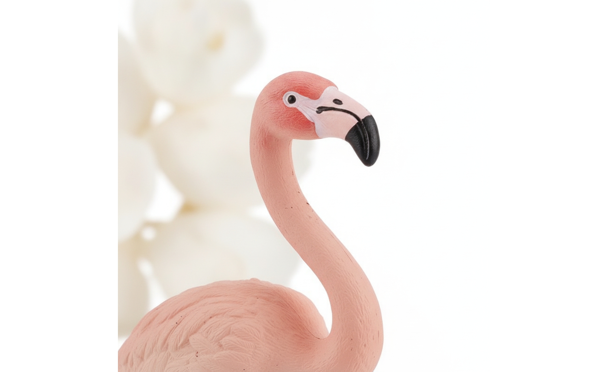 Flamingo Figurine Decorative Flamingo Figurine with Base Standing for Collectors