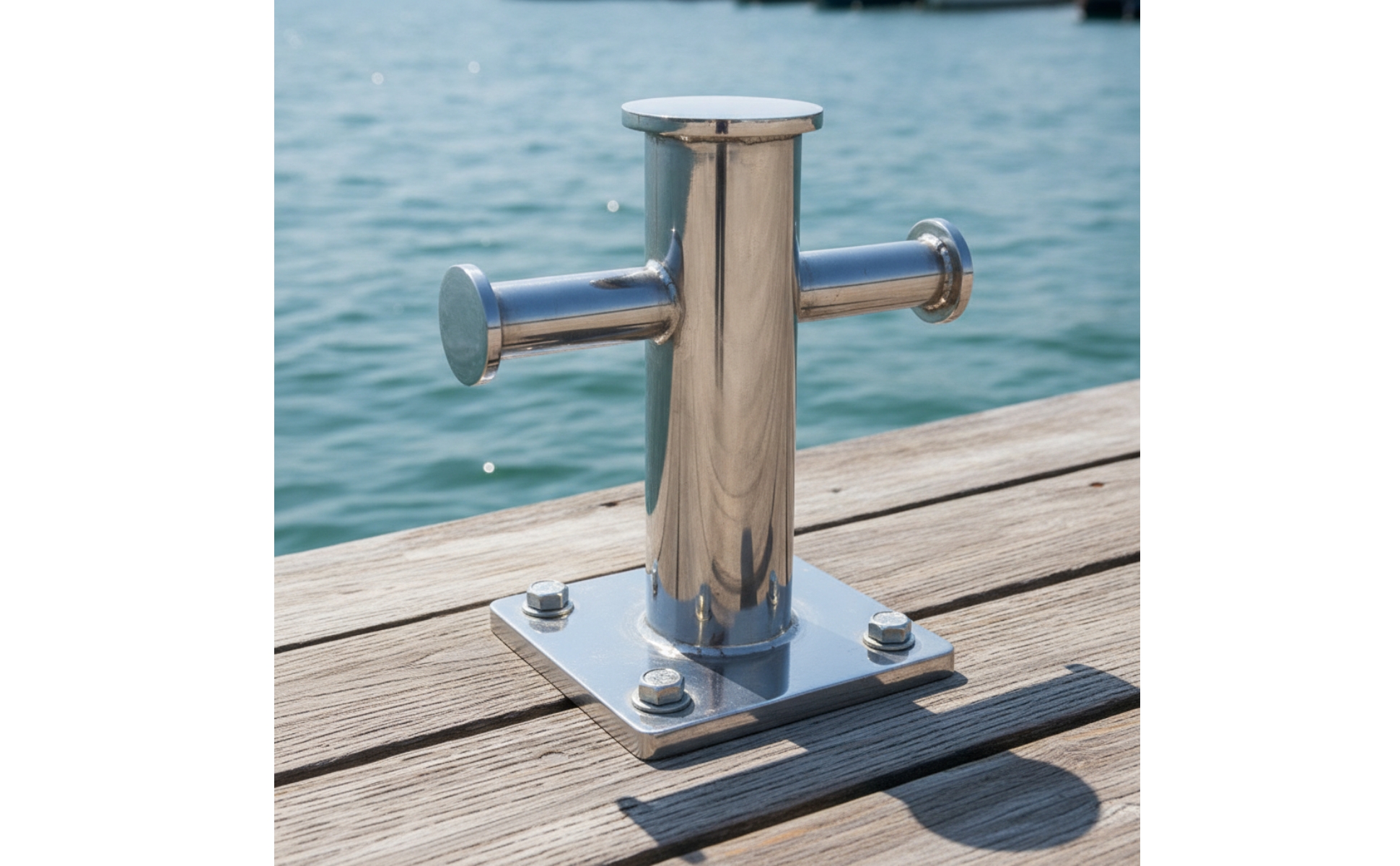 Mooring Bollard 316 Stainless Steel Dock Bollard Resistant for Marinas