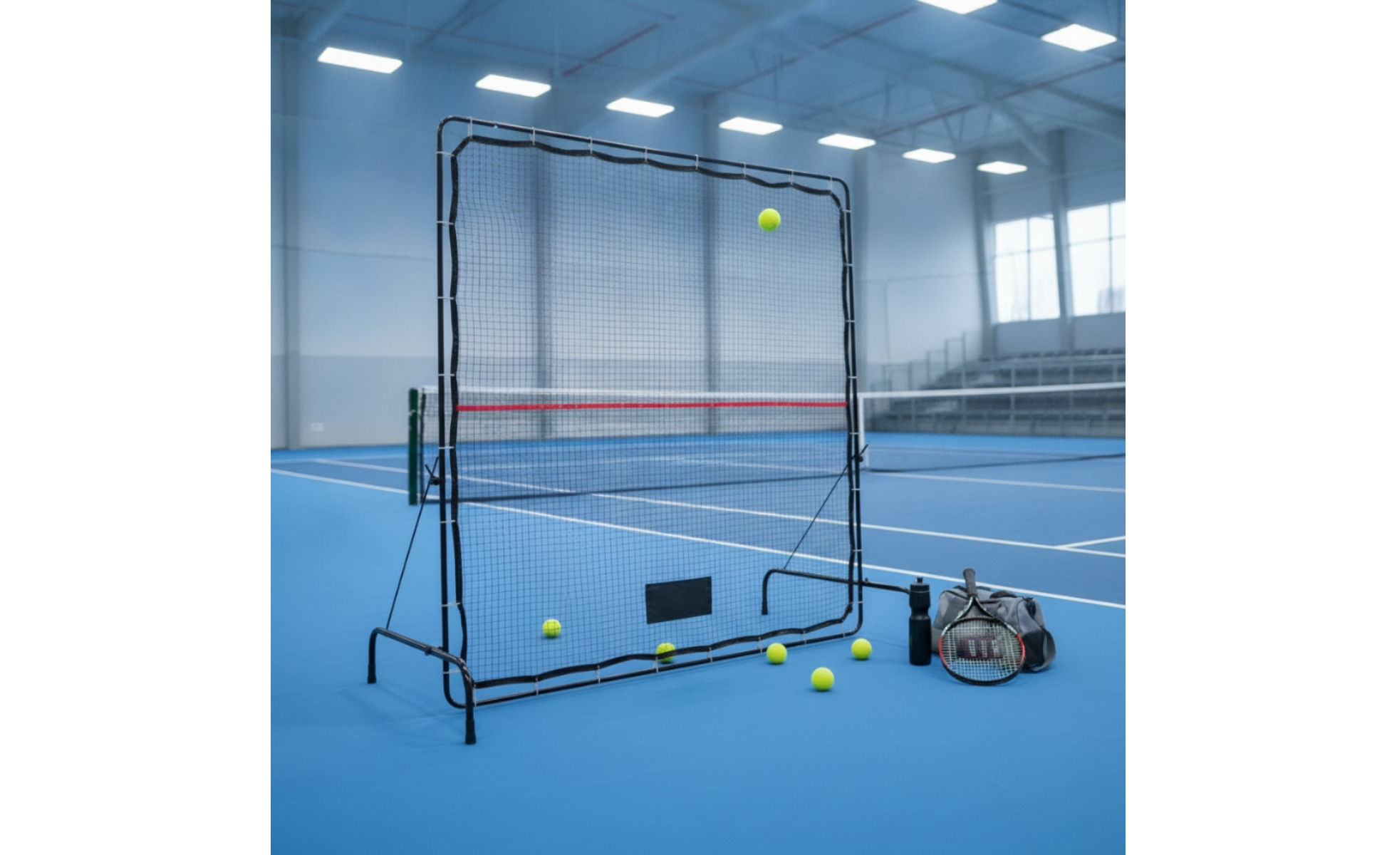 Tennis Rebounder Net Foldable Tennis Rebounder Freestanding for Backyard
