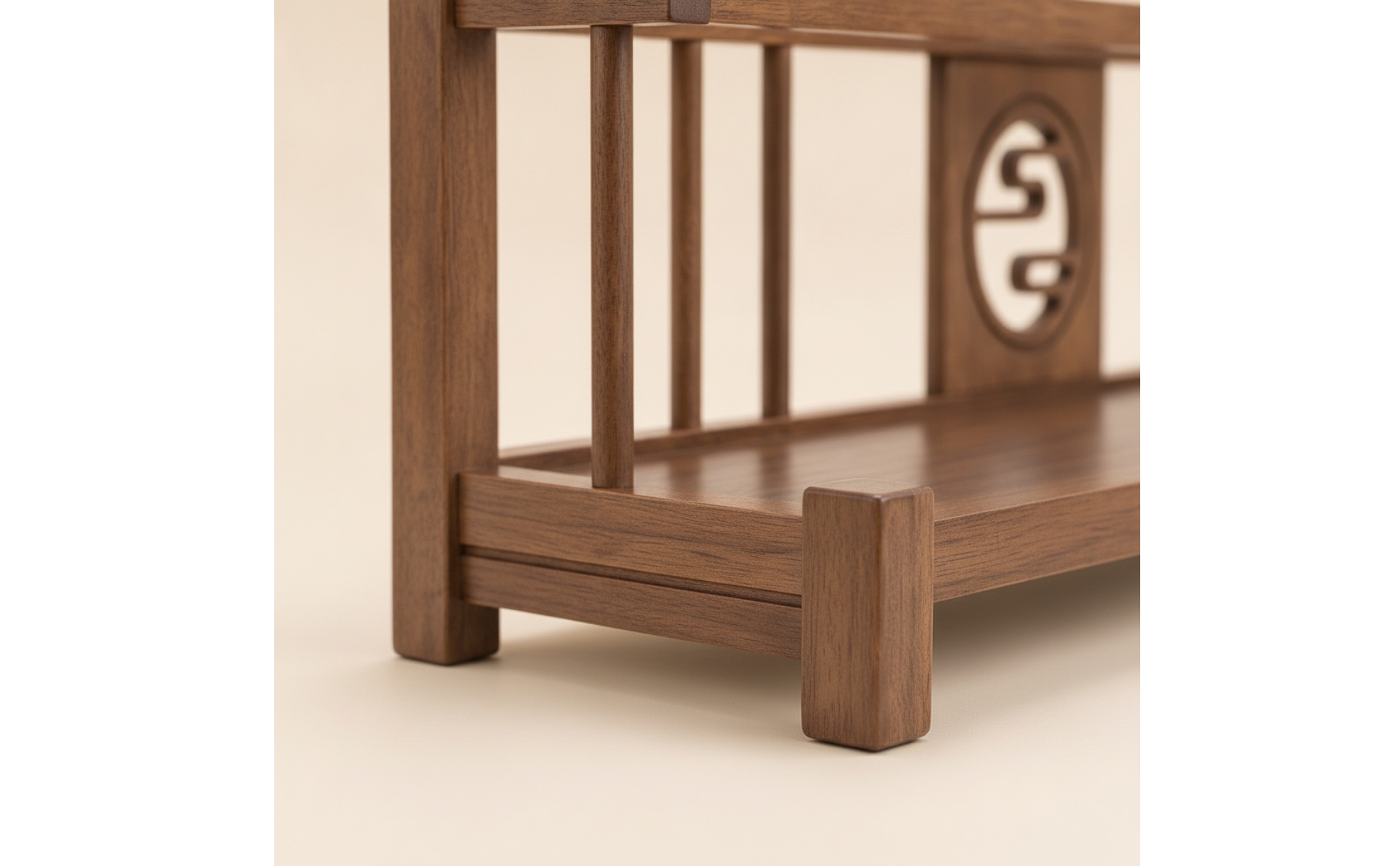Wooden Display Rack Traditional Tea Table Organizer Decorative