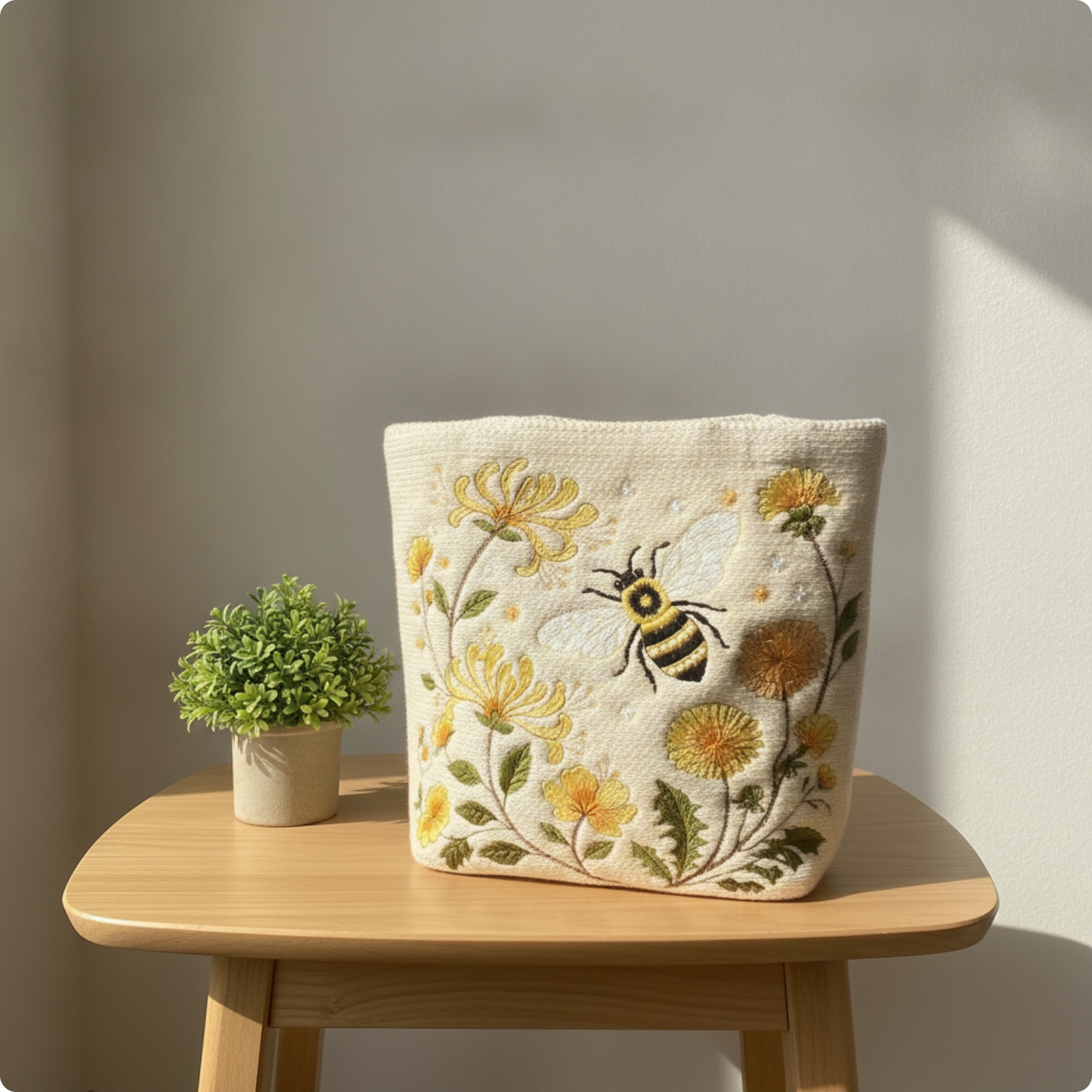 Häkeltasche mit Blumenstickerei weich häkeltasche komfortabel für Freizeit