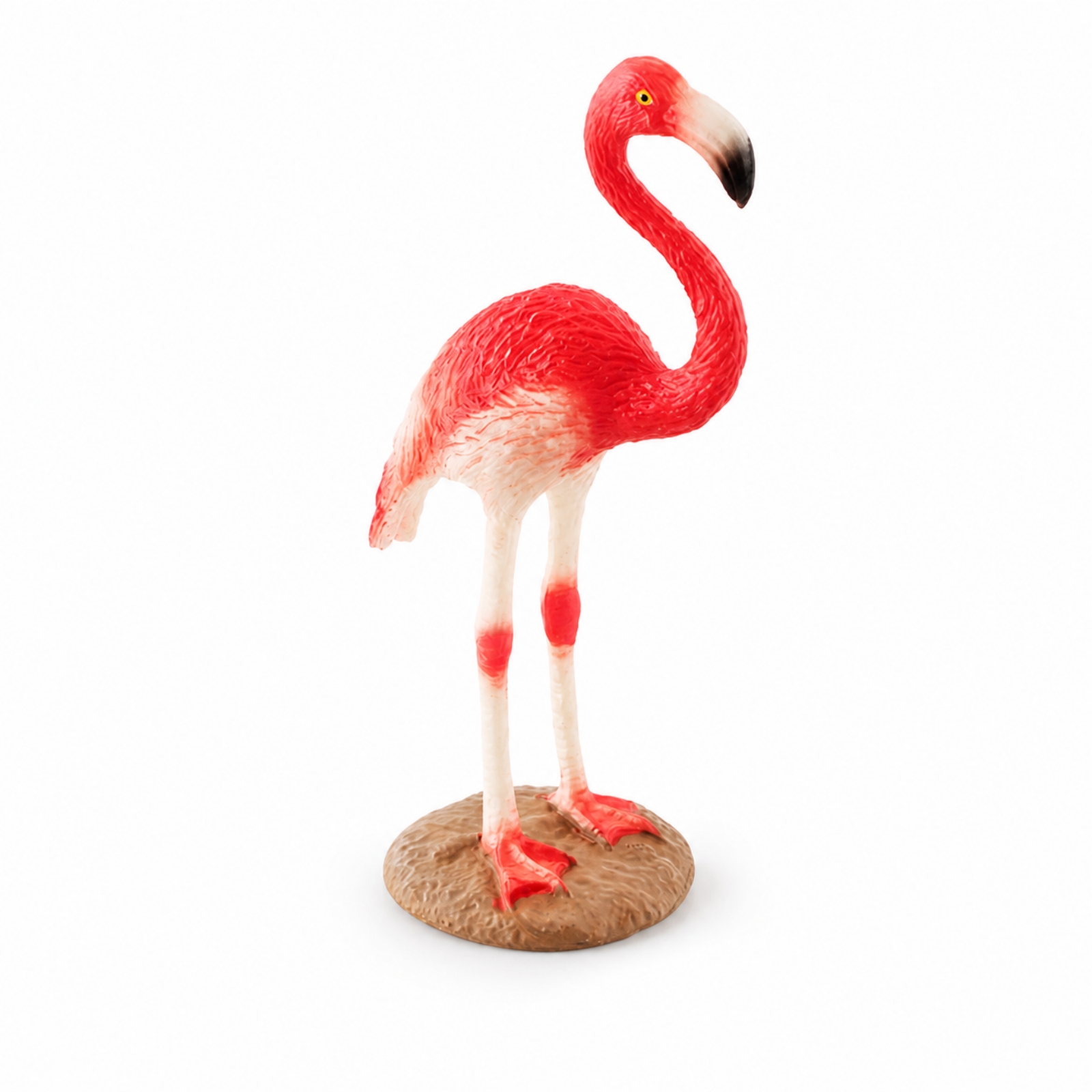 Flamingo Figurine Standing Animal Sculpture Detailed for Shelf, Display Cabinet