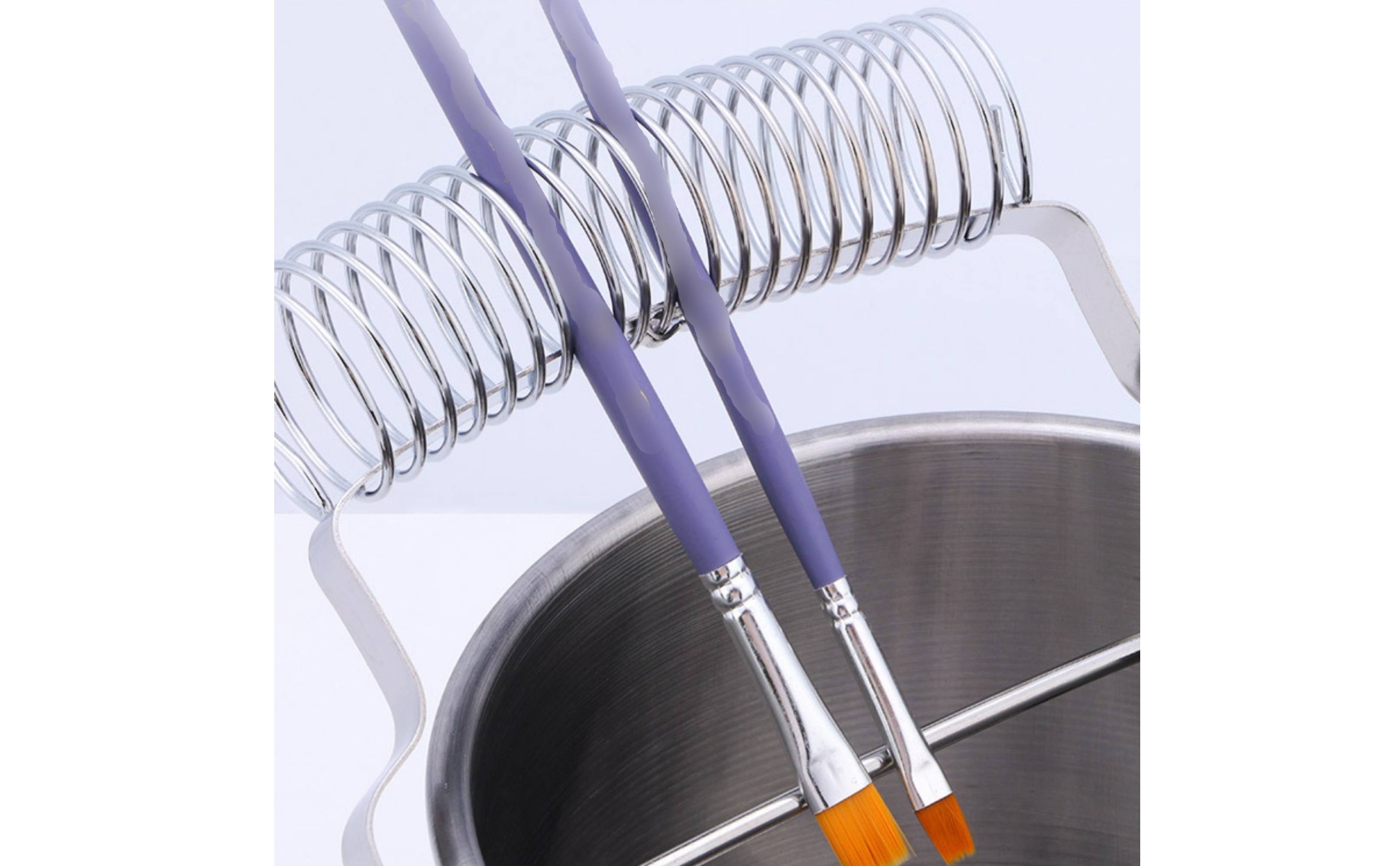 Paint Brush Washing Container Stainless Steel Brush Washing Container With