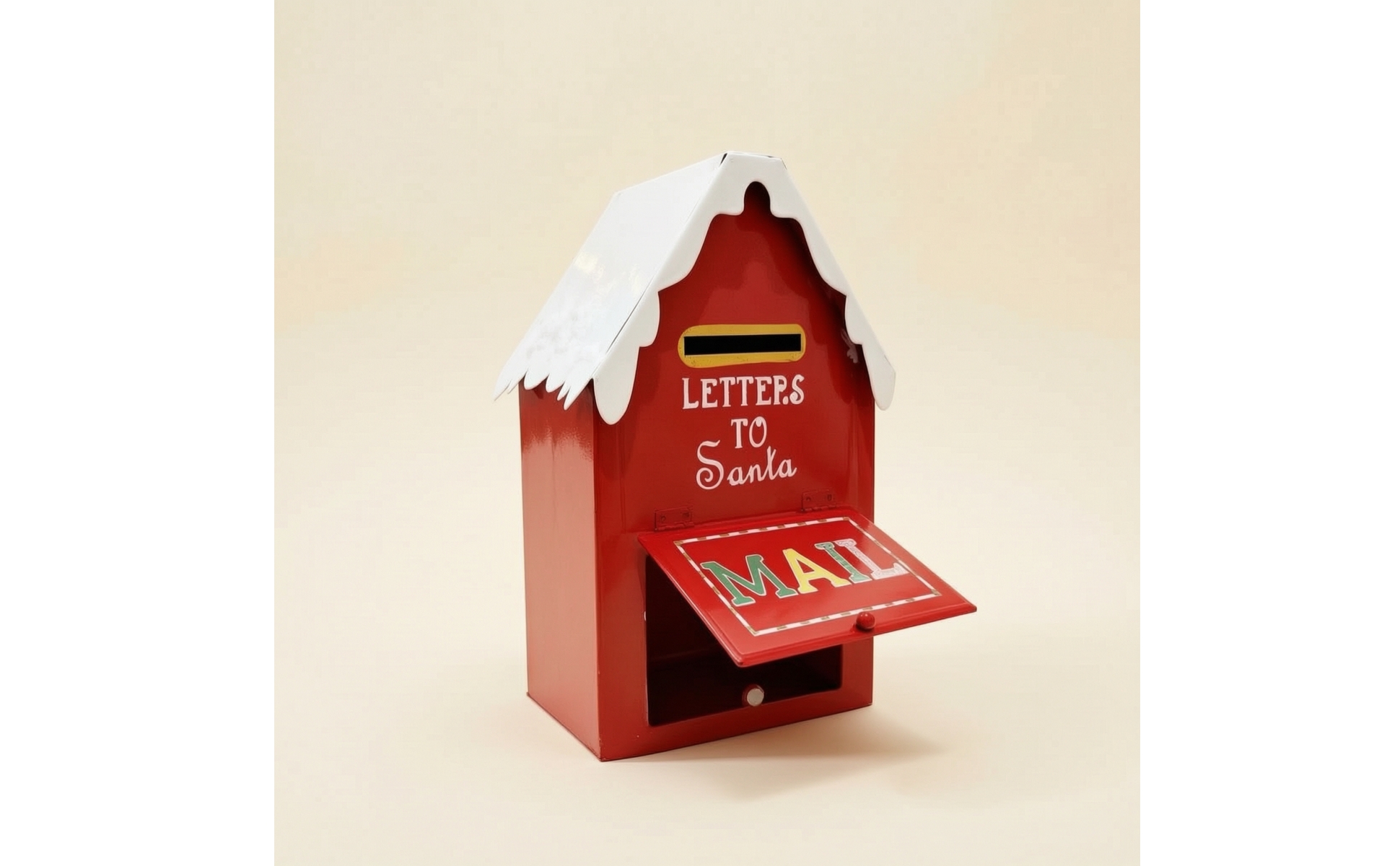 Weihnachtsbriefkasten weihnachtlich Briefkasten-Dekoration verschneit für Kinder
