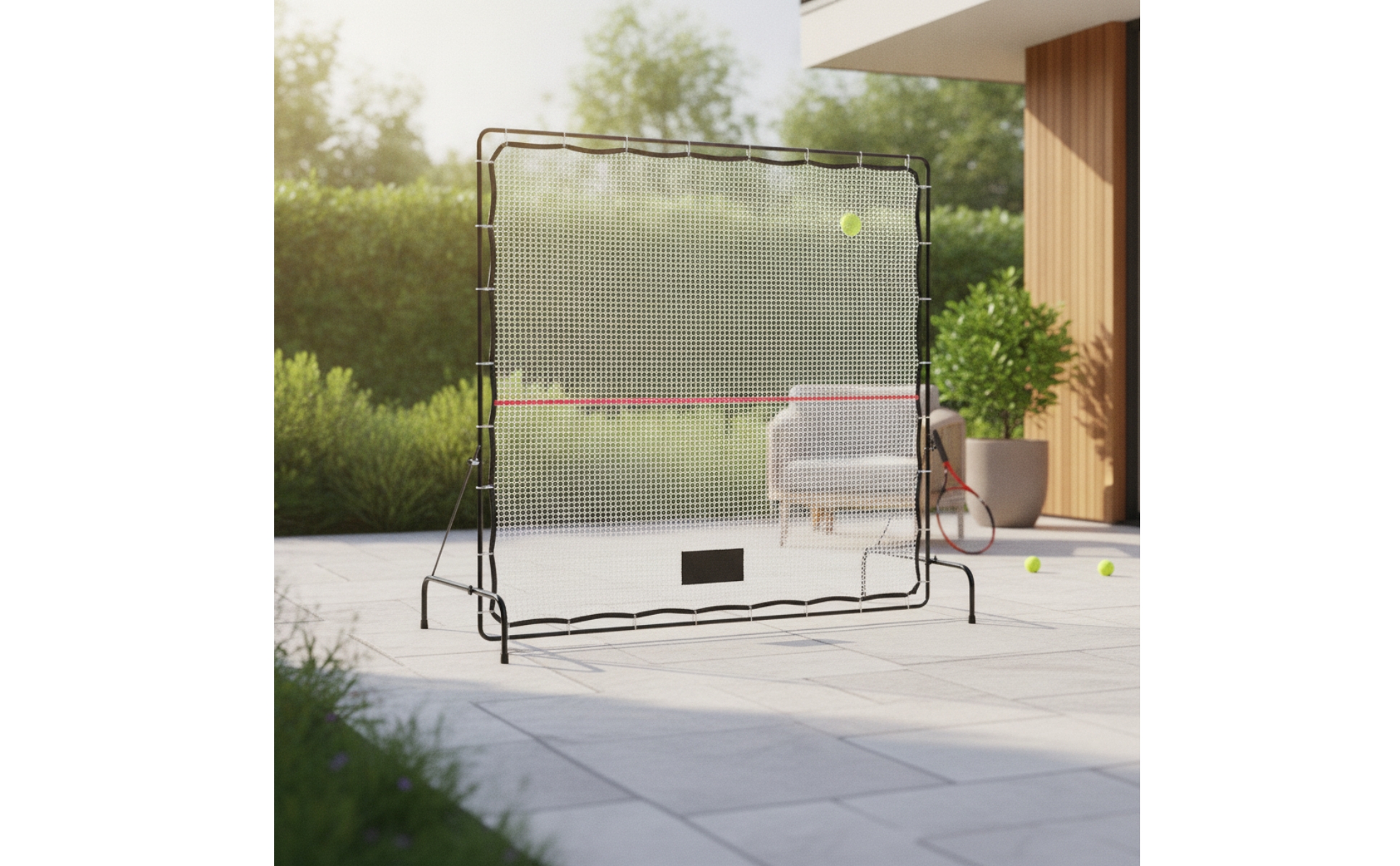 Tennis Rebounder Net Foldable Tennis Rebounder Freestanding for Backyard