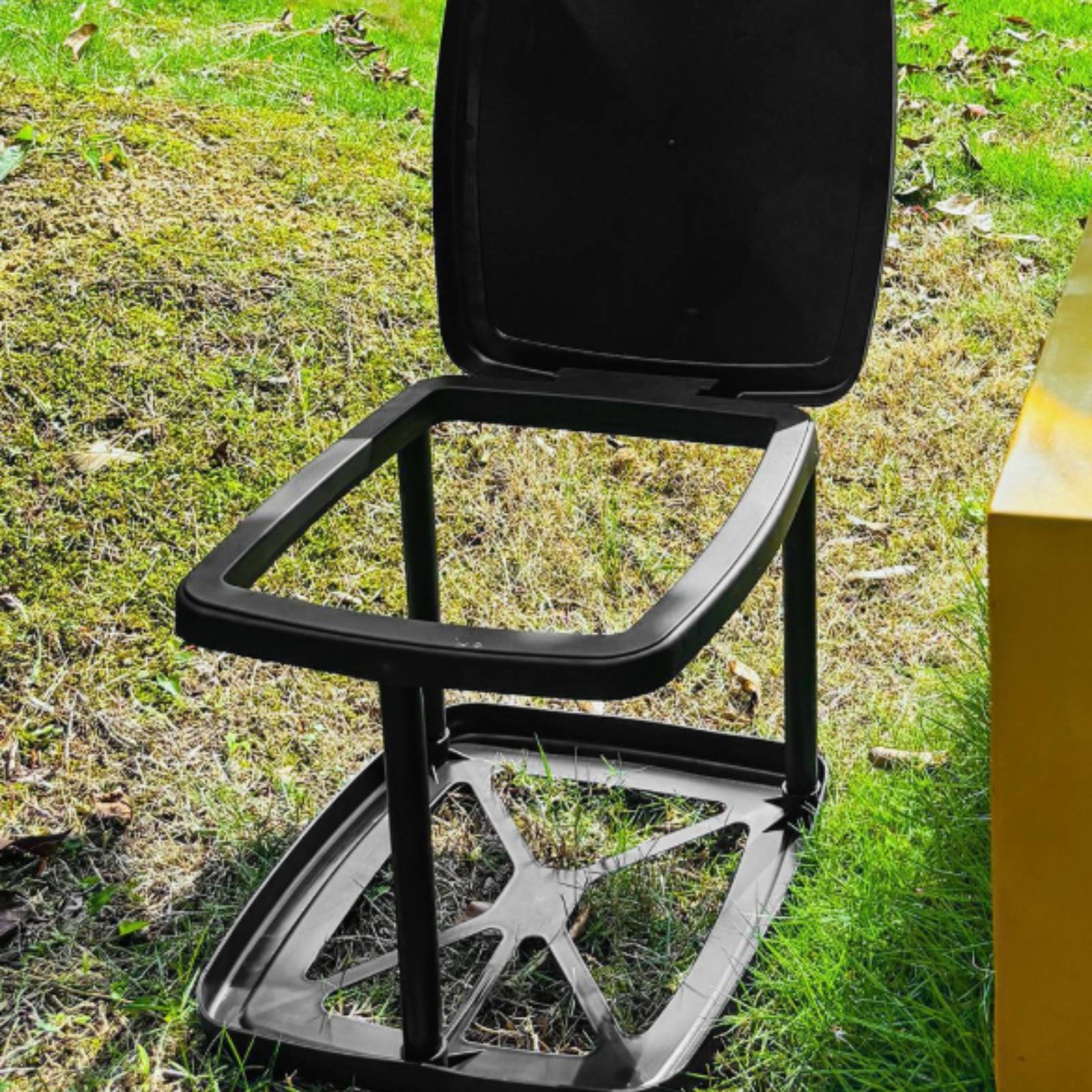 Klappbarer Müllsackständer mit Deckel Höhenverstellbar für Garten, Wohnmobil - Produktbild 1