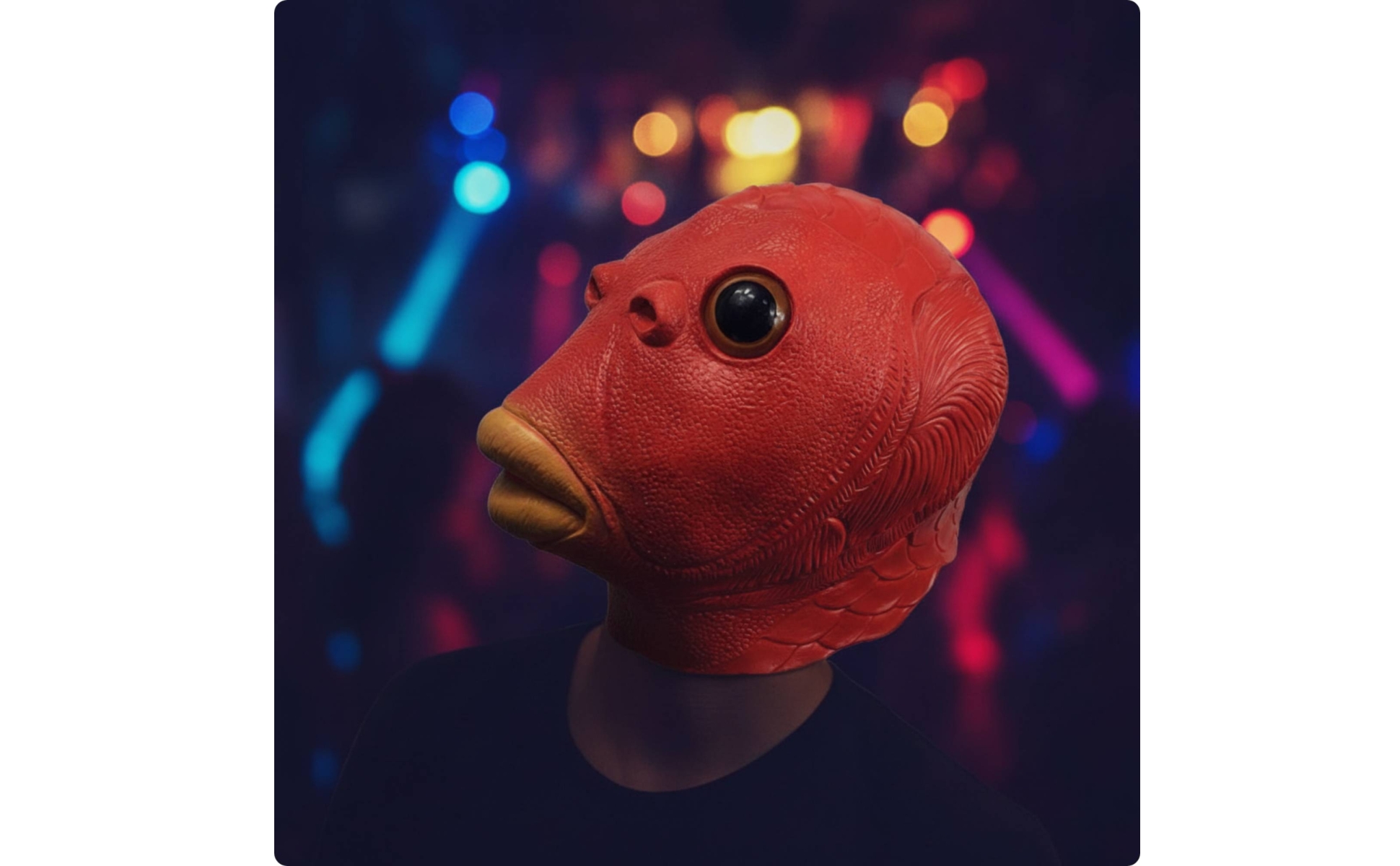 Latex Animal Full Head Mask Breathable Animal Full Head Mask Pull-on for Cosplay