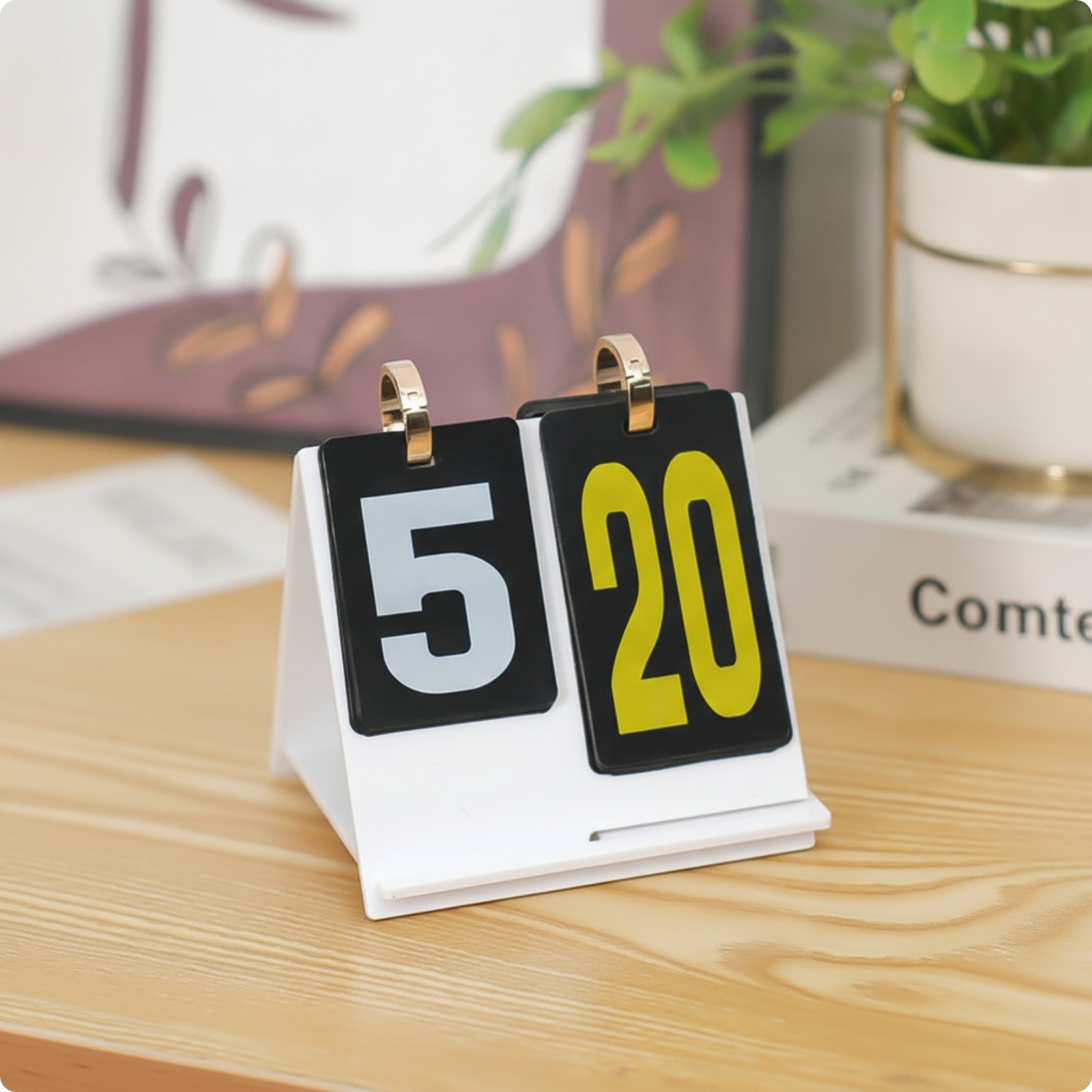 Desktop Score Counter Manual Tabletop Scorekeeper Easy to Use for Board Games