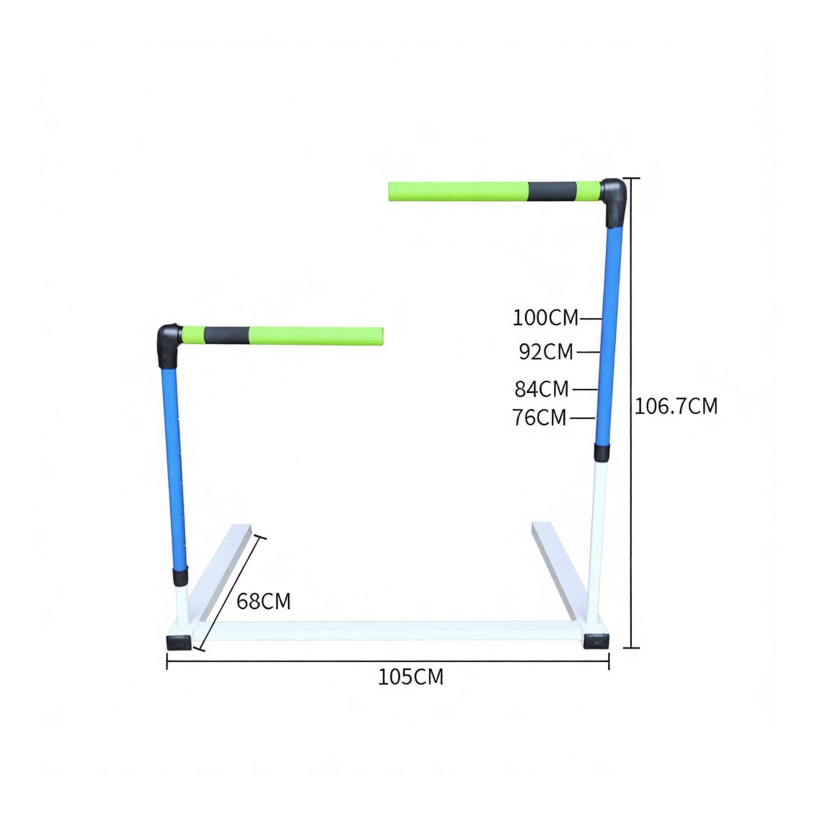 Split Training Hurdle Rotating Adjustable Hurdle Detachable for School Sports
