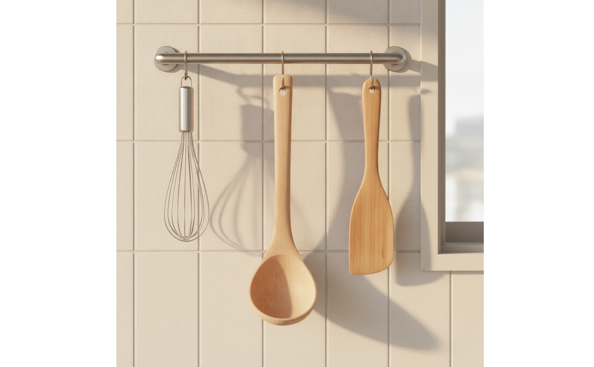 Wooden Soup Ladle Beech Wood Soup Ladle with Long Handle Deep Bowl for Kitchen