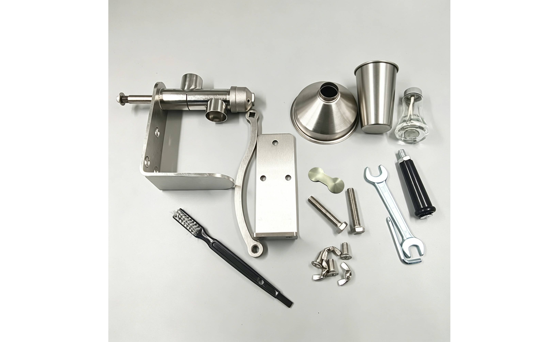 Ölpresse mit Handkurbel aus Edelstahl Handölpresse manuell für Küche, Hobbyköche
