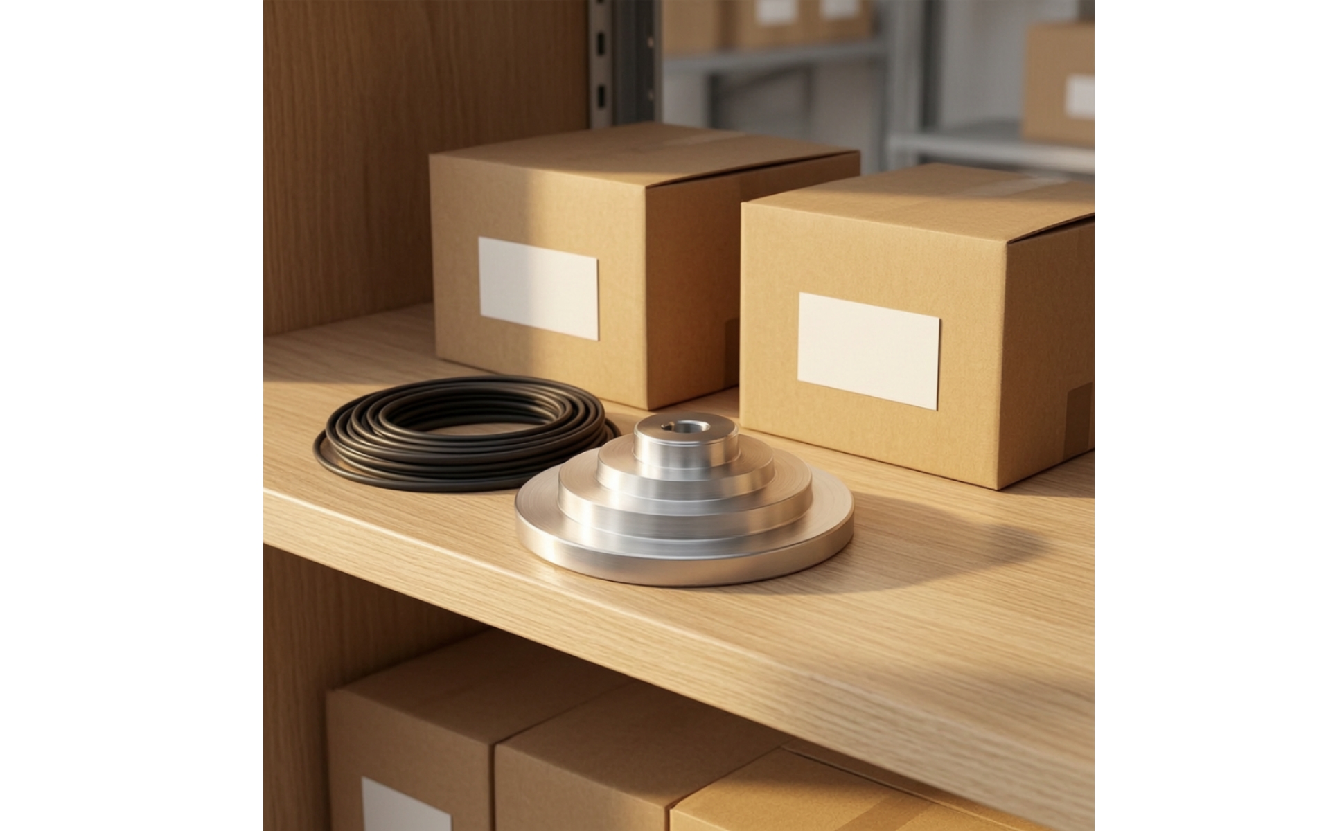 Stepped Belt Pulley Aluminum Stepped Pulley with Keyway Machined for Press