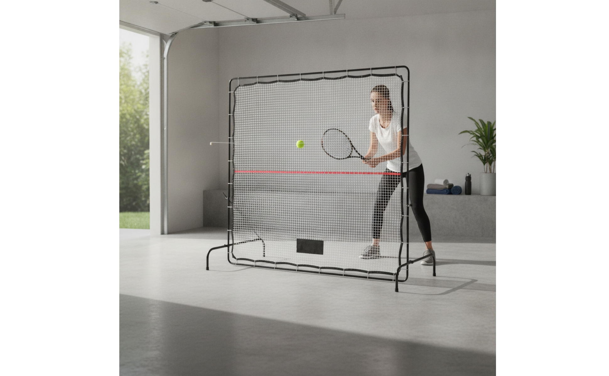 Tennis Rebounder Net Foldable Tennis Rebounder Freestanding for Backyard