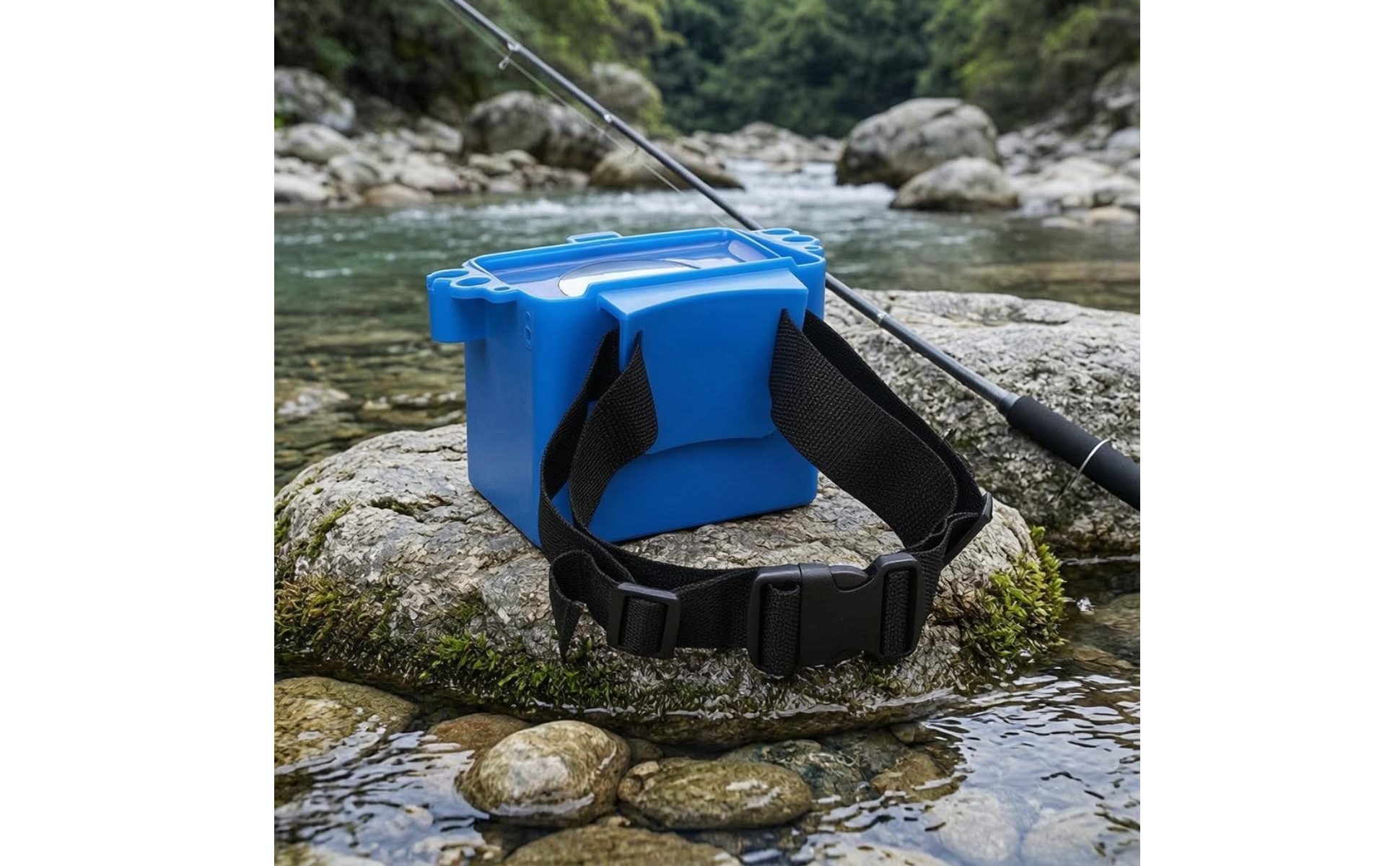 Box with Waist Strap Handsunrestricted Fishing Container with Belt Wearable