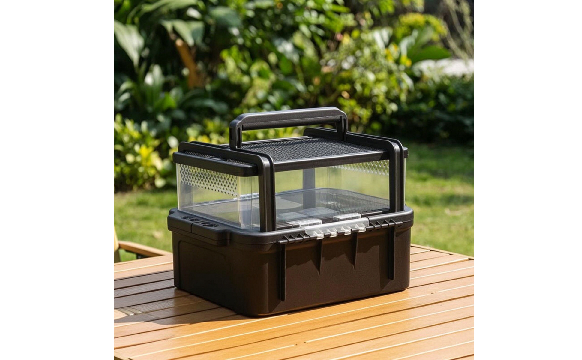 Reptile Carrier Portable Reptile Transport Box Ventilated for Travel, Outdoor