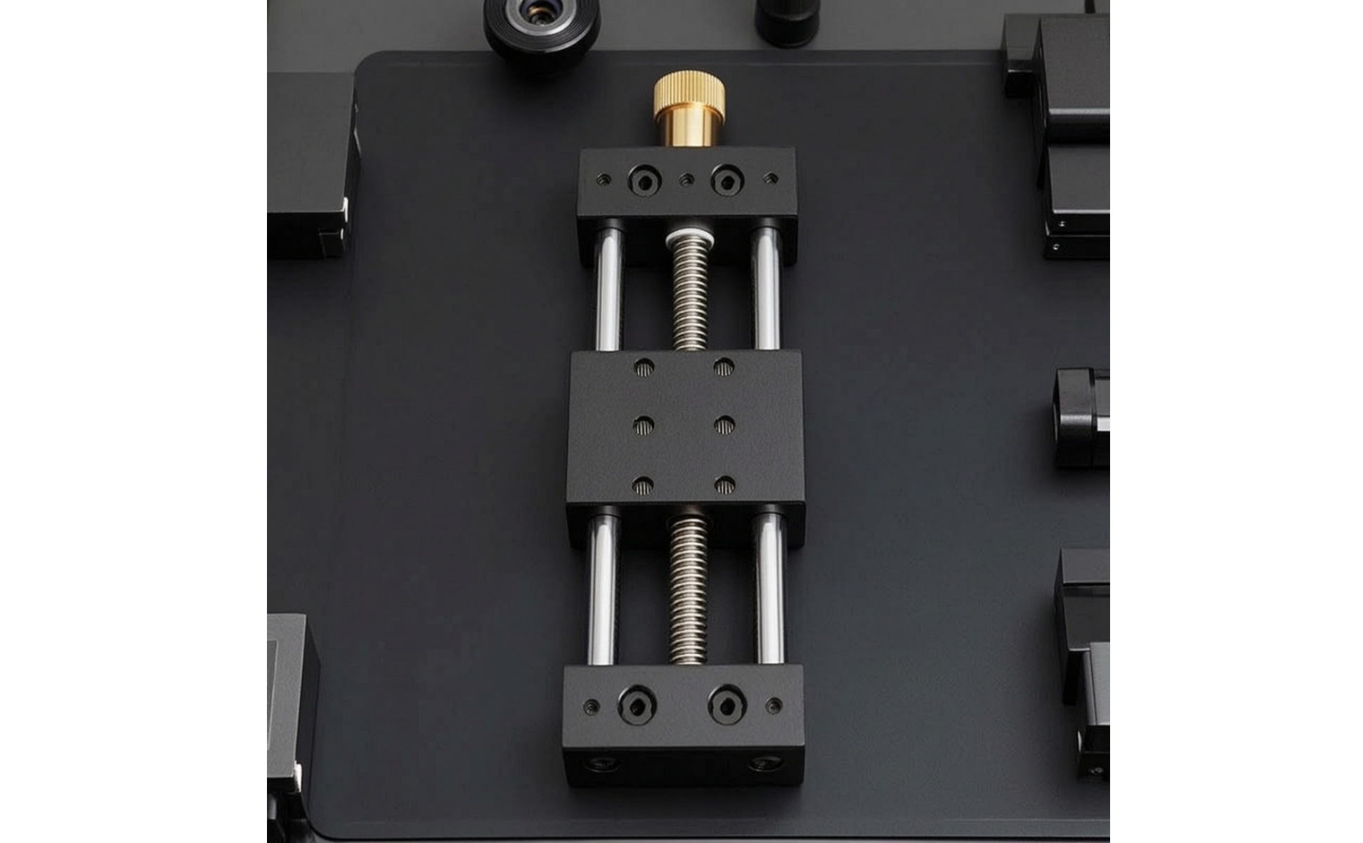 Precision Displacement Stage Compact Manual Linear Stage Aluminum for Laboratory