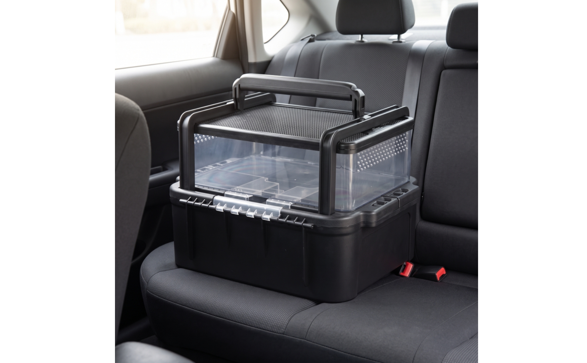 Reptile Carrier Portable Reptile Transport Box Ventilated for Travel, Outdoor