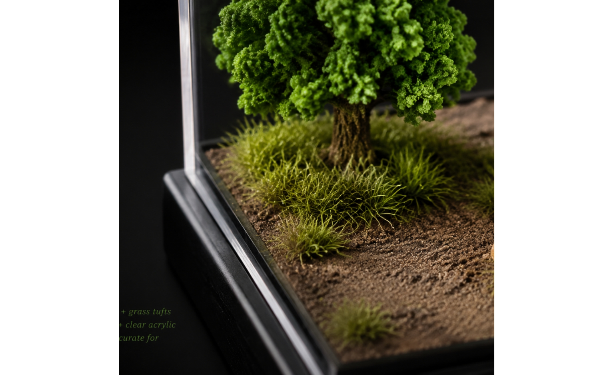 Diorama with Acrylic Cover 1:64 Scale for Collectors, Hobbyists
