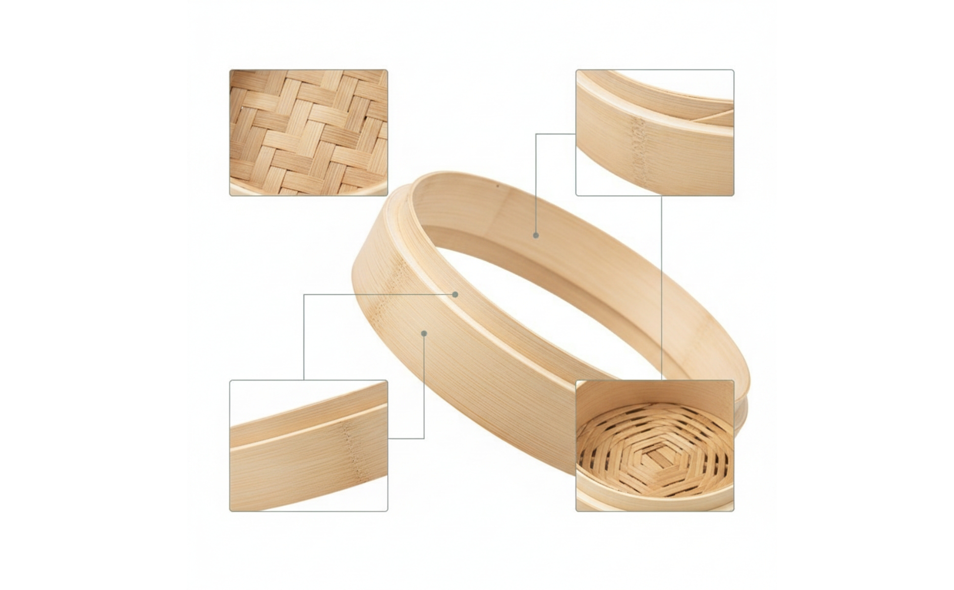 Bamboo Steamer Height Extension Stackable Bamboo Steamer Extension Extension