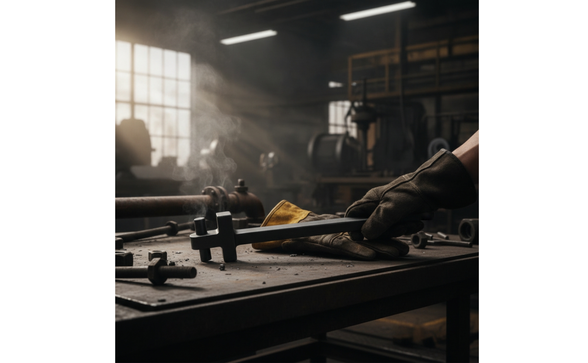 Flange Pin Wrench Heavy-Duty Flange Wrench with Pin Long-Handled for Pipefitters
