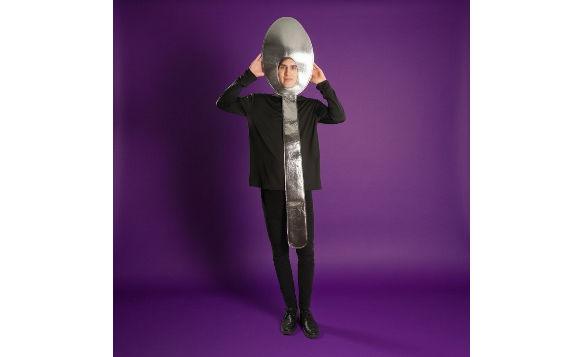 Silver Spoon Costume Novelty Cutlery Costume Funny for Halloween, Cosplayers