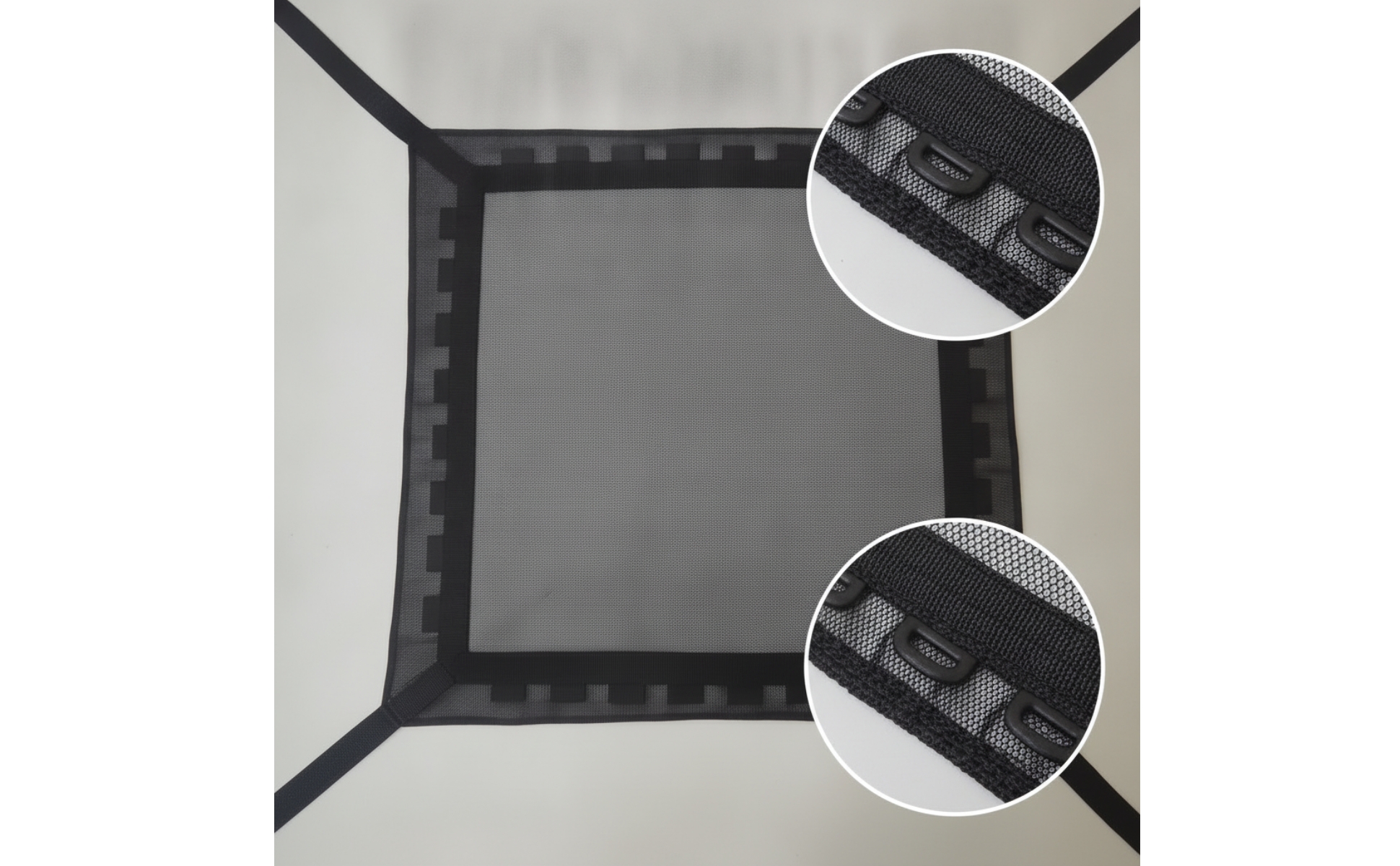 Square Trampoline Mat Mesh Trampoline Mat with Loops Reinforced for Toddlers