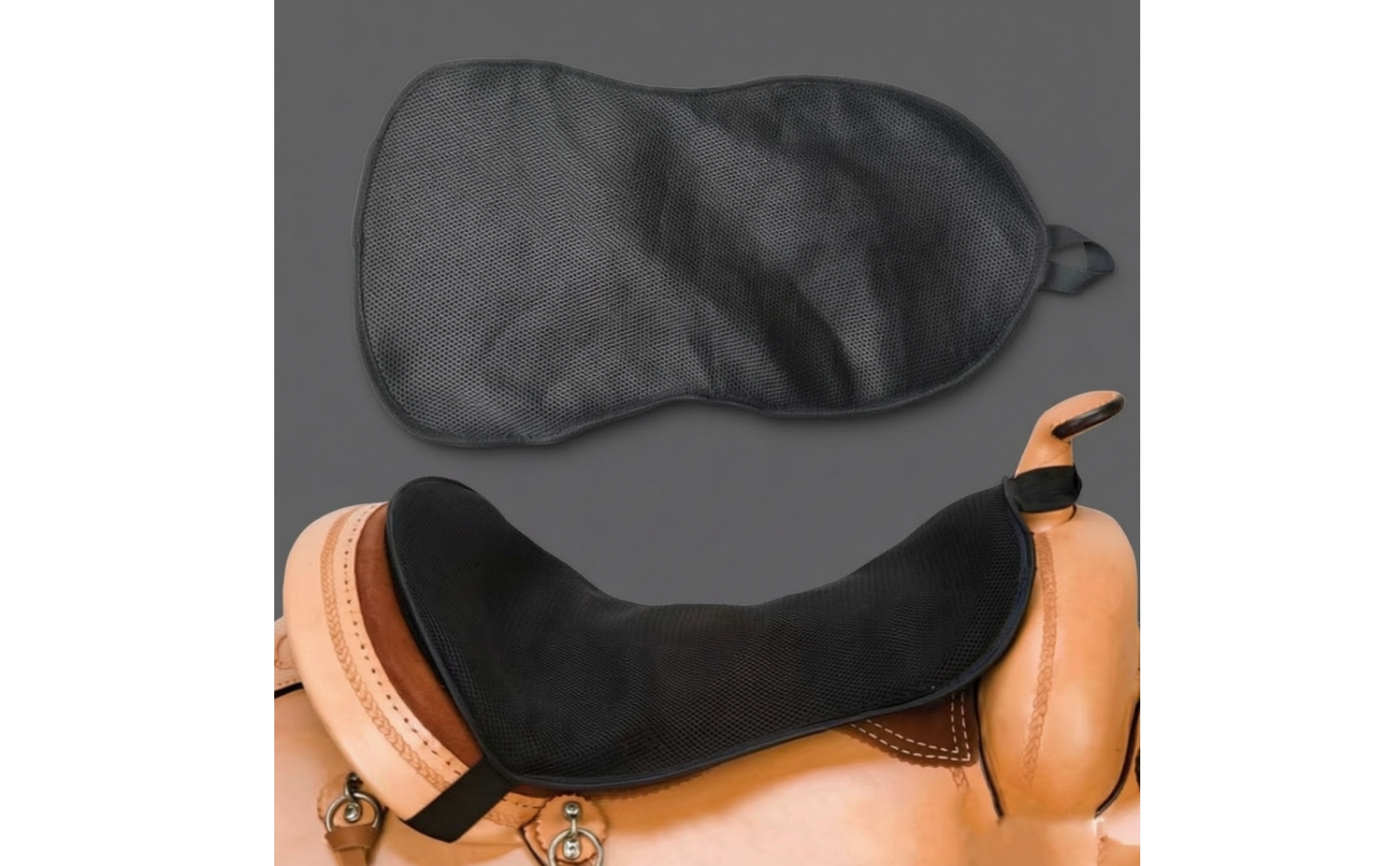 Horse Saddle Pad Breathable Contoured Saddle Pad Padded for Trail Riding, Riders