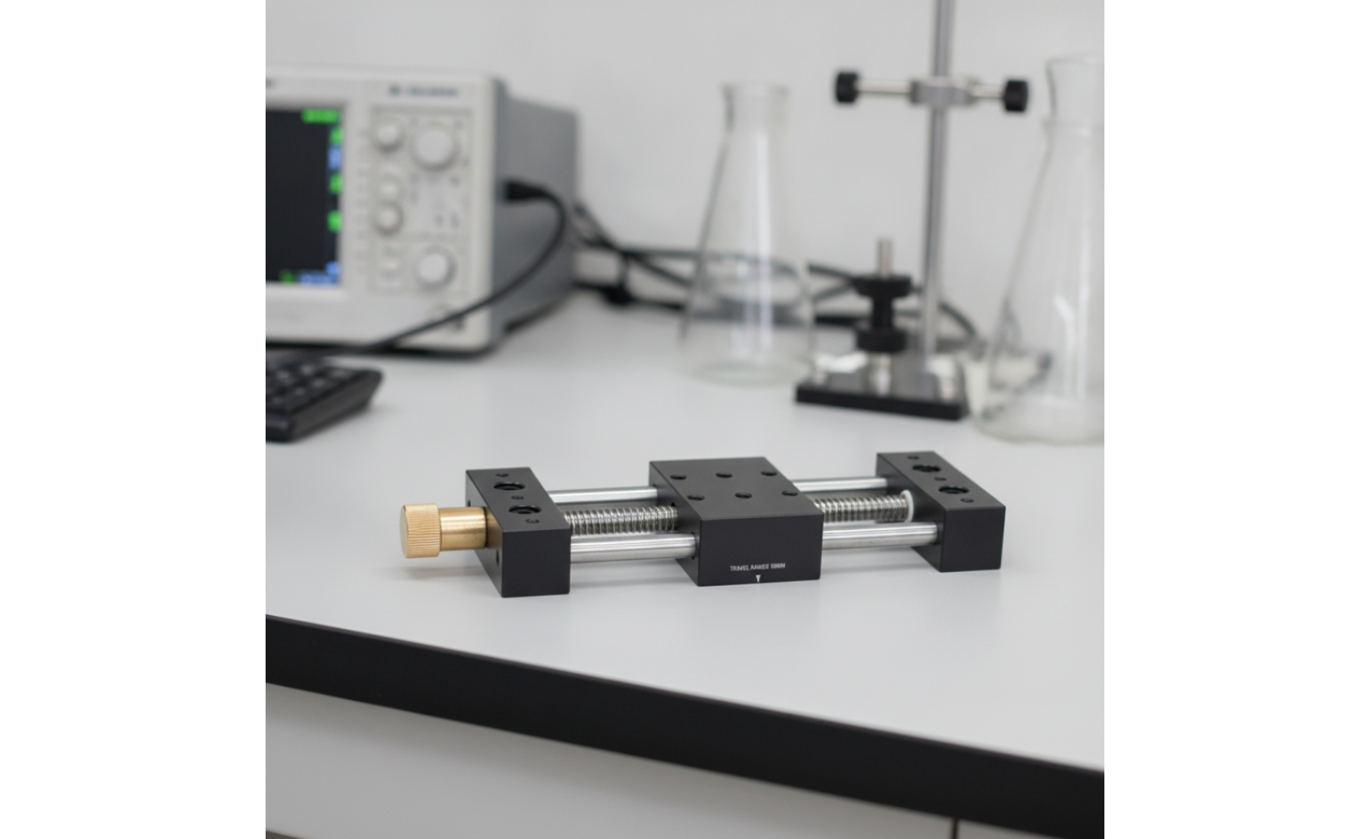 Precision Displacement Stage Compact Manual Linear Stage Aluminum for Laboratory