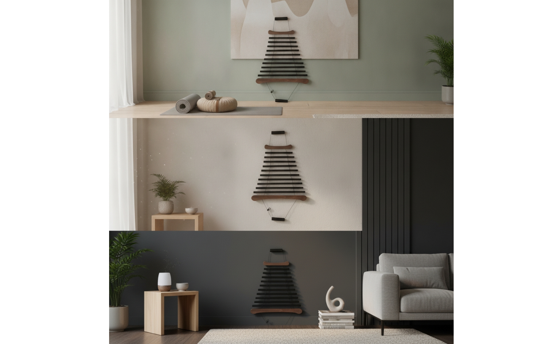 Wind Chime with Mallet 10-Tone Bar Chime with Bag Suspended for Home, Meditators