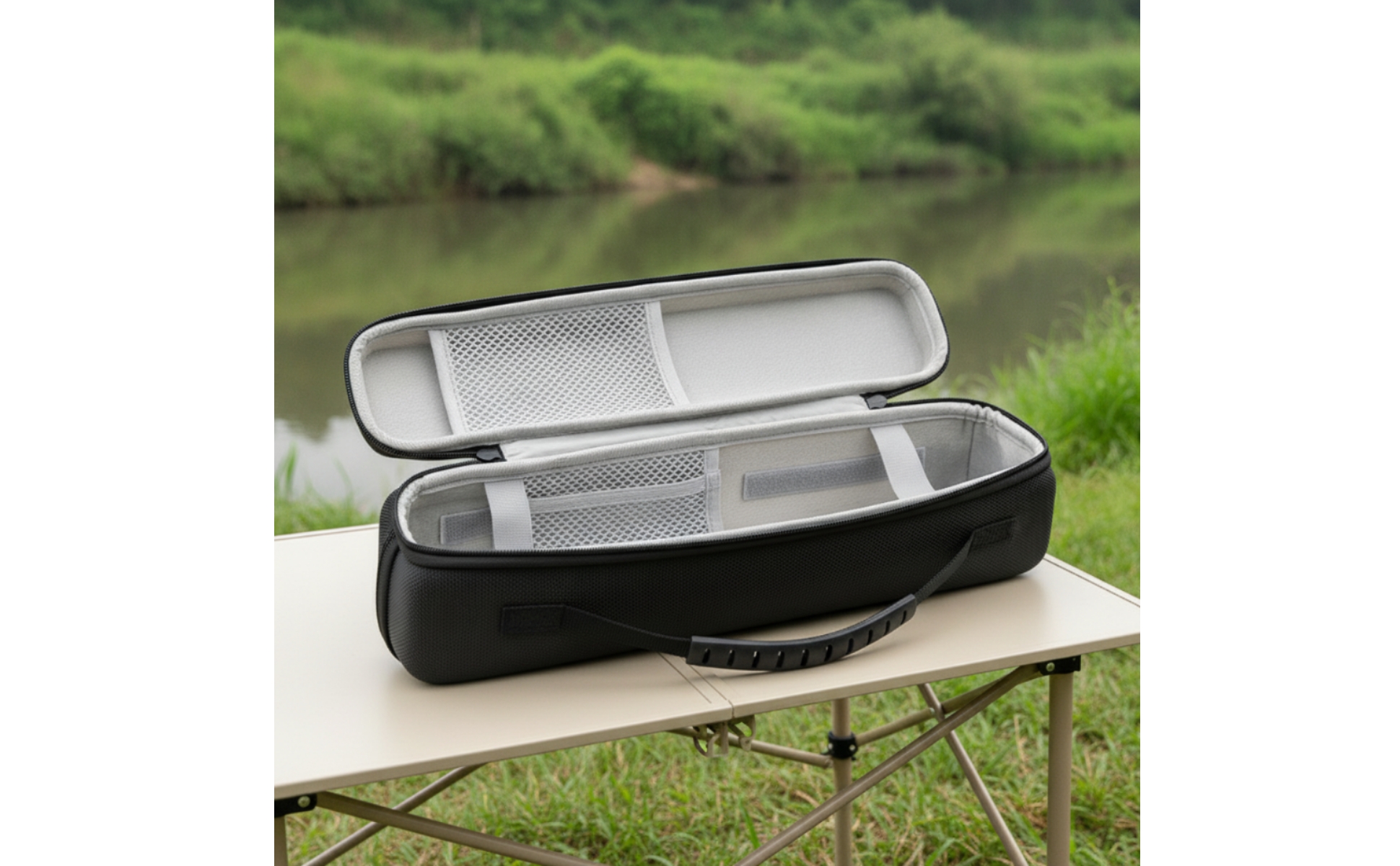 Fishing Rod Case Compact Fishing Rod Case with Handle Portable for Fishermen