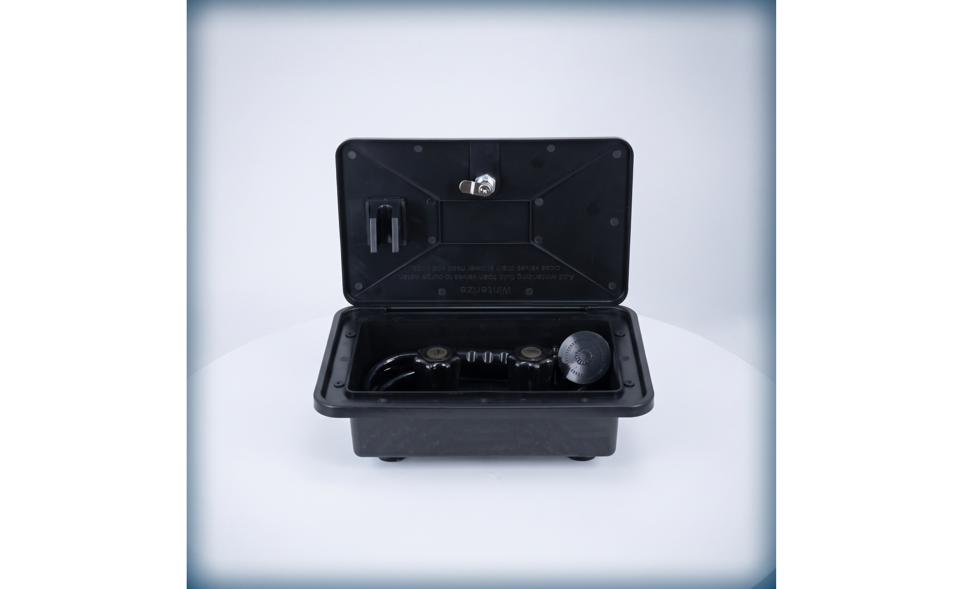 RV Exterior Shower Box with Lock Lockable RV Exterior Shower Box Handheld