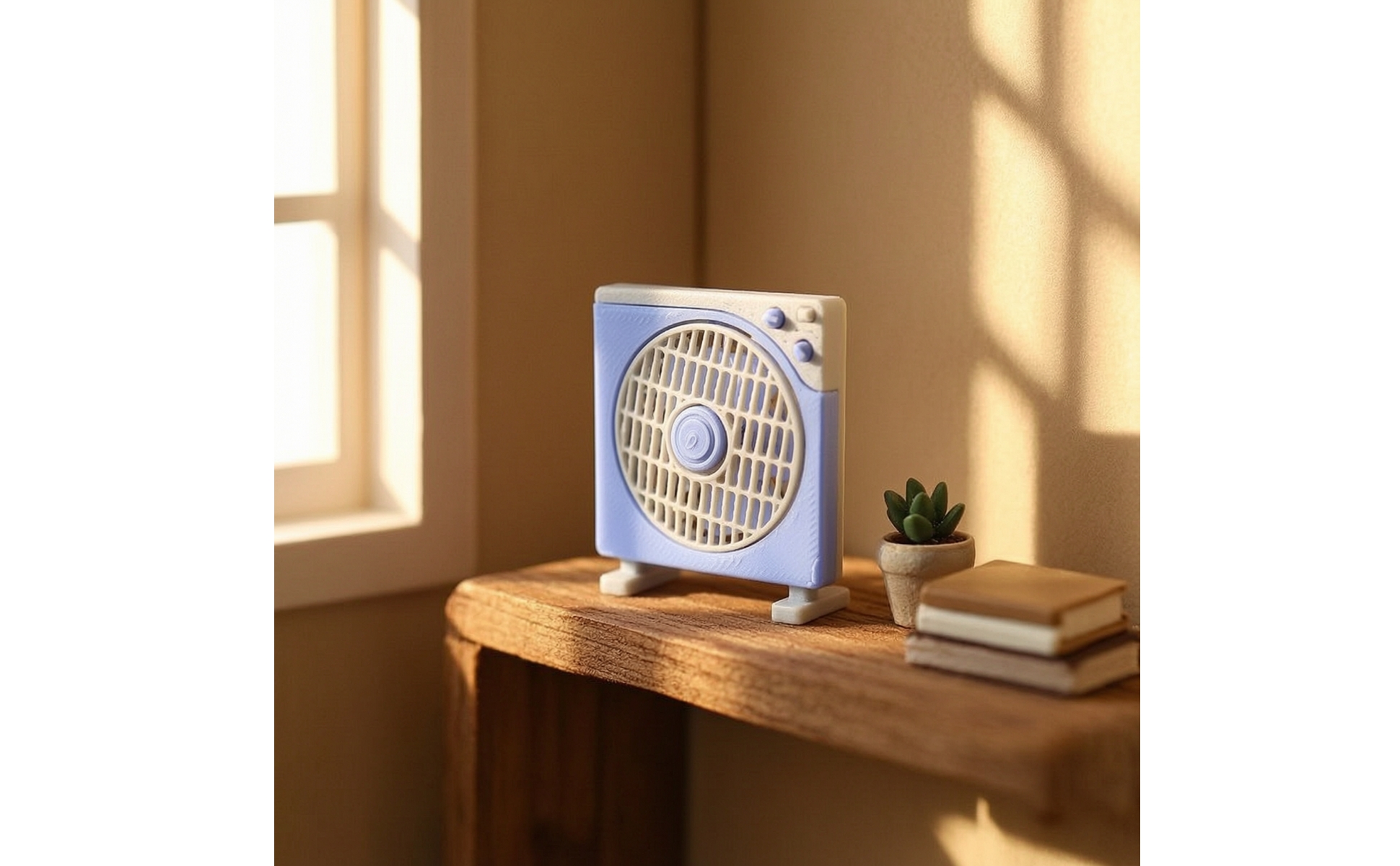 Miniature Fan Model Vintage-Style Dollhouse Fan Retro for Photo Props, Hobbyists