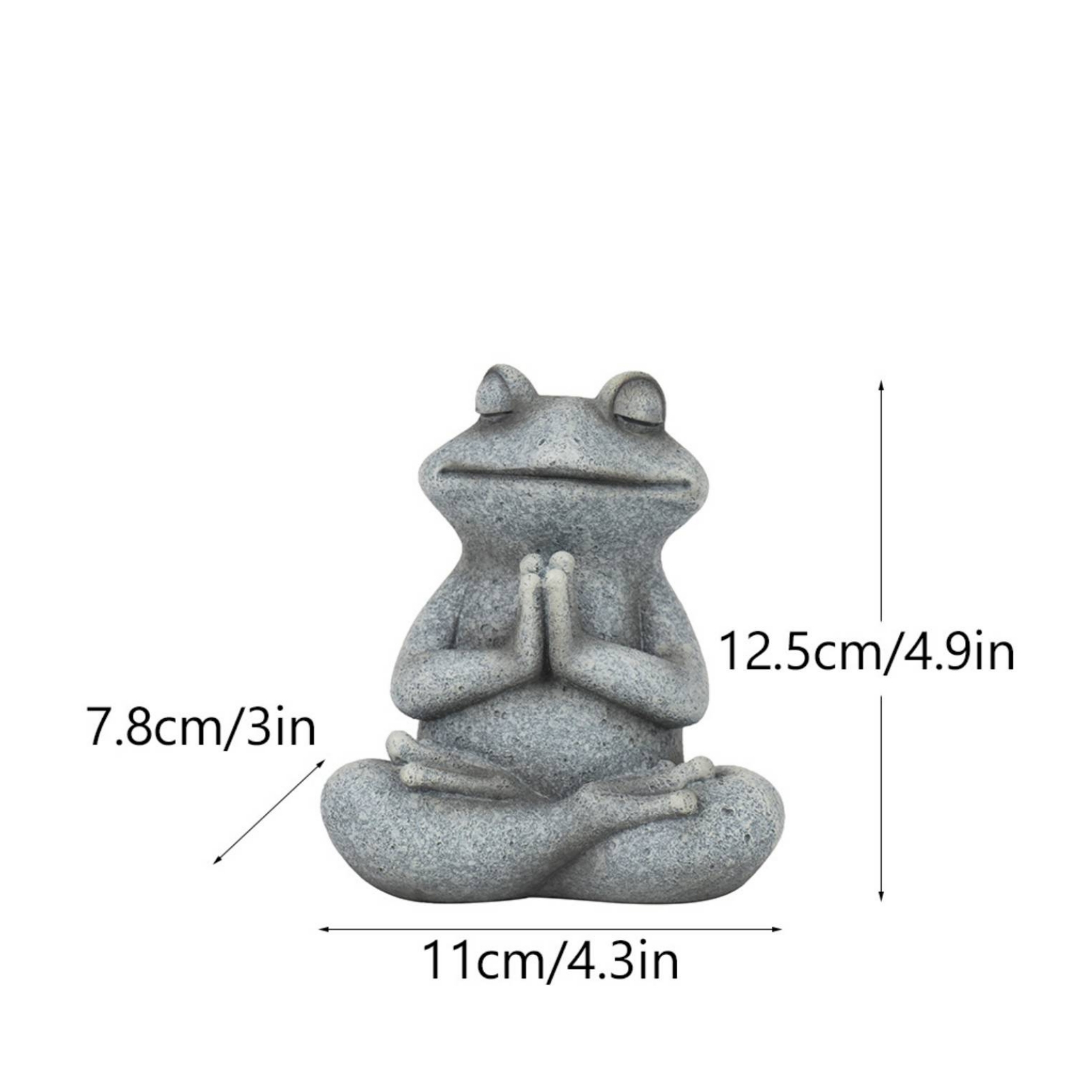 Hundefigur meditierend Hundestatue wetterfest für Schreibtisch, Hundefreunde