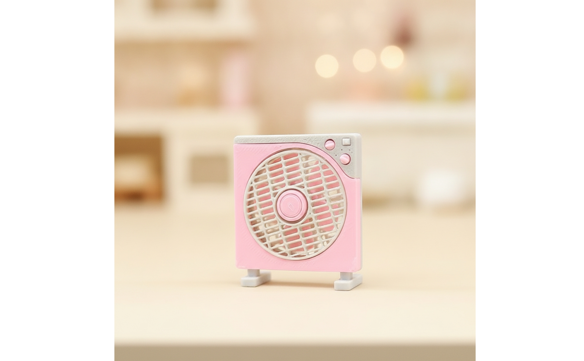 Miniature Fan Model Vintage-Style Dollhouse Fan Retro for Photo Props, Hobbyists