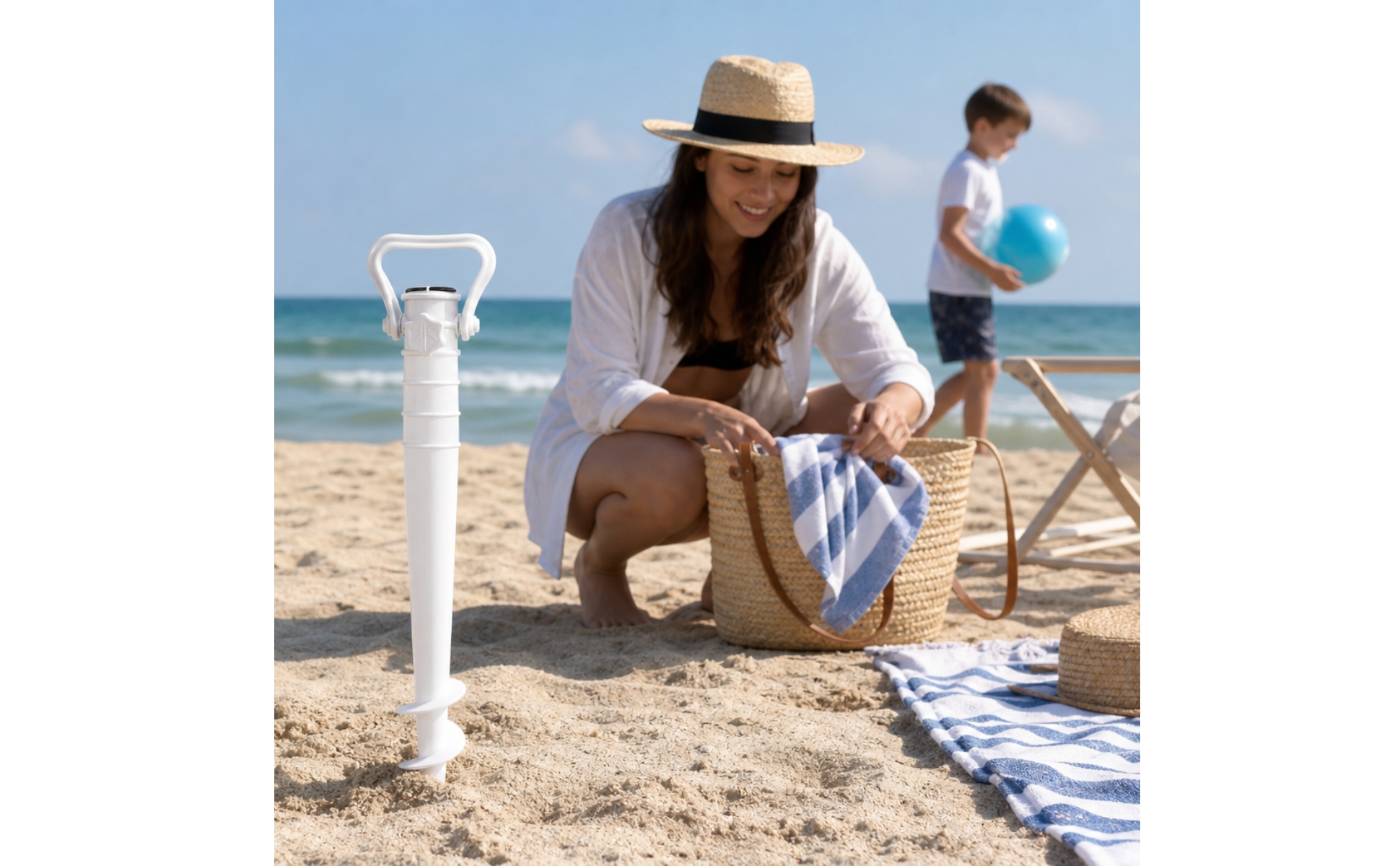 Beach Umbrella Anchor Lightweight Umbrella Sand Anchor Portable for Beachgoers