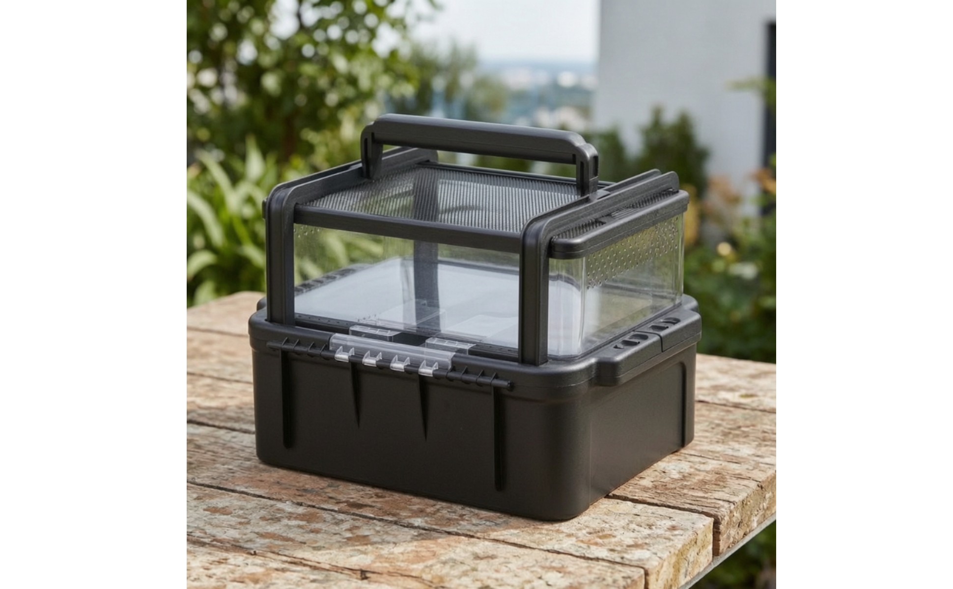Reptile Carrier Portable Reptile Transport Box Ventilated for Travel, Outdoor
