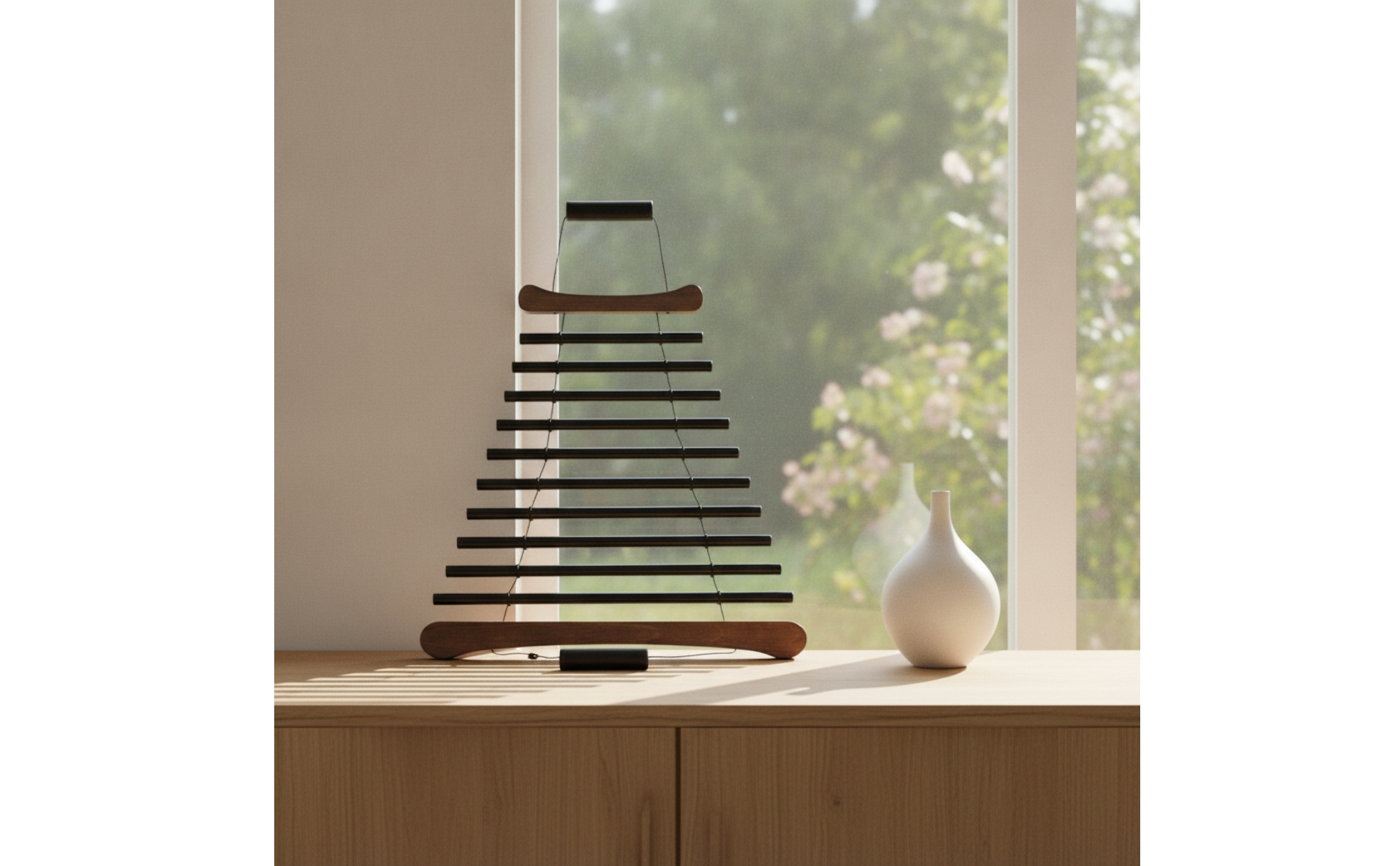 Wind Chime with Mallet 10-Tone Bar Chime with Bag Suspended for Home, Meditators