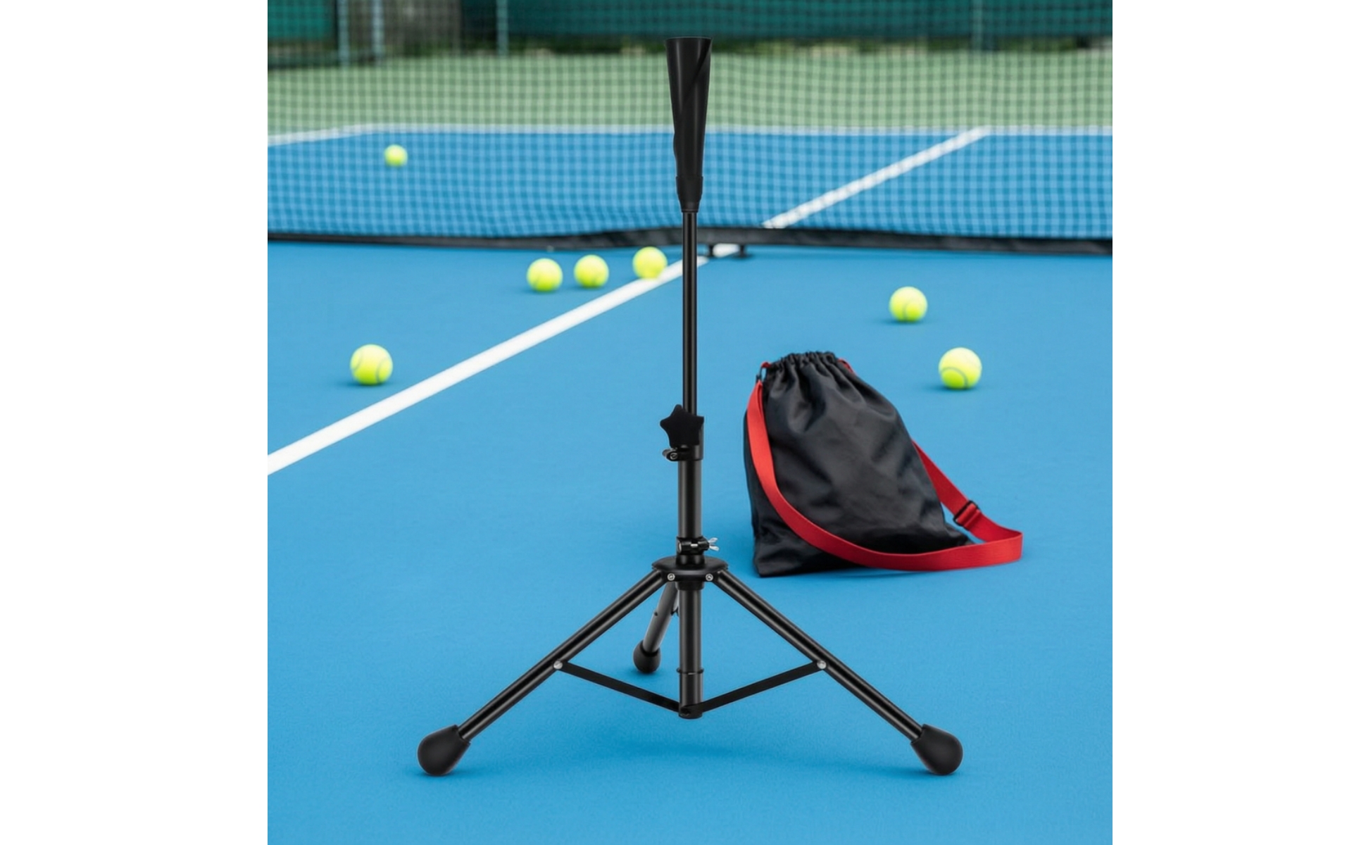 Backhand Flick Practice Aid Solo Pickleball Training Aid Adjustable-Height