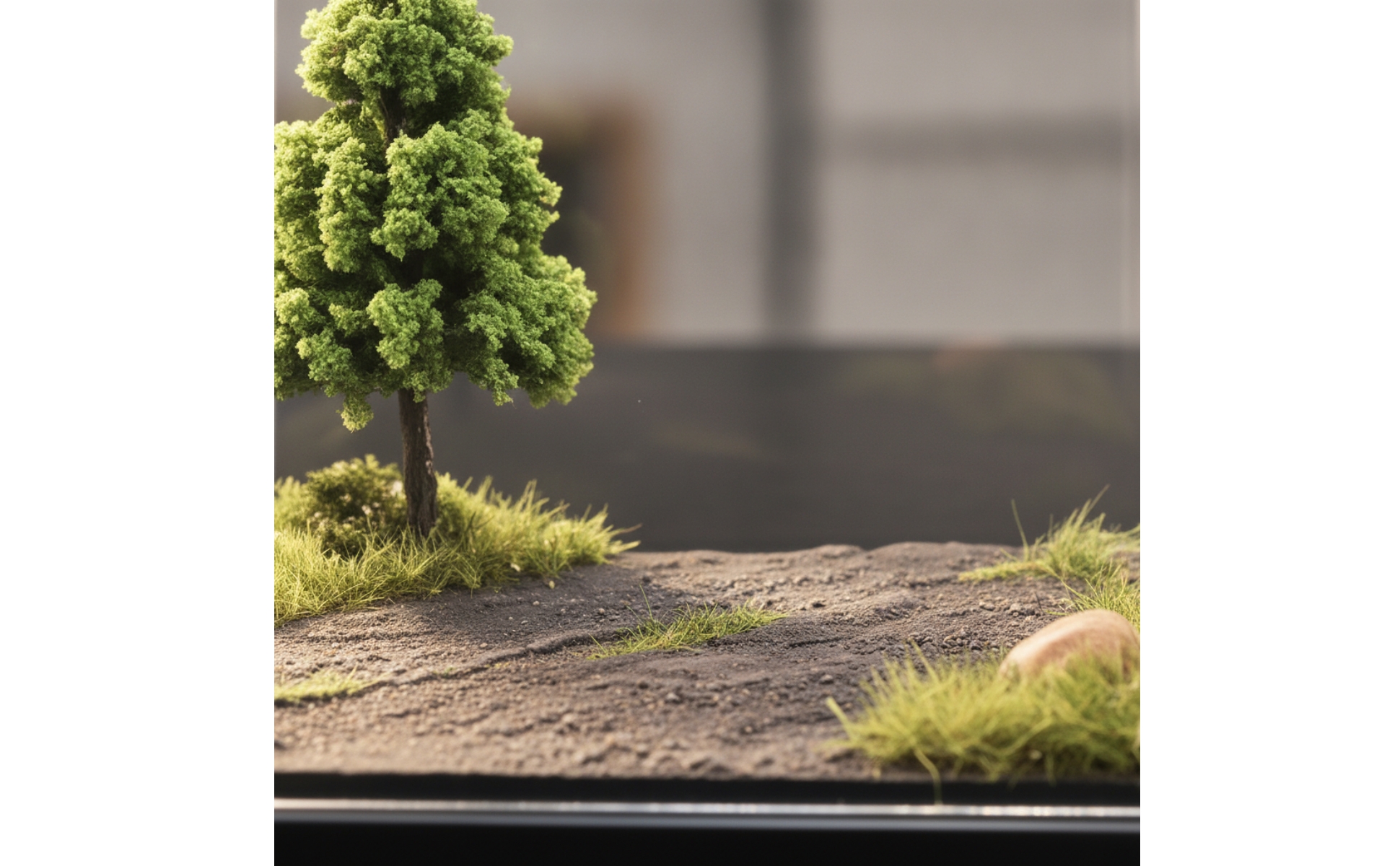 Diorama with Acrylic Cover 1:64 Scale for Collectors, Hobbyists